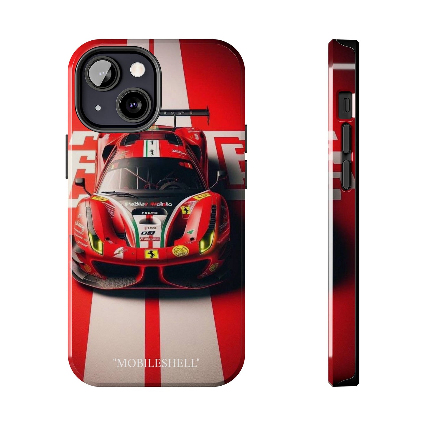 Red Ferrari tough phone case