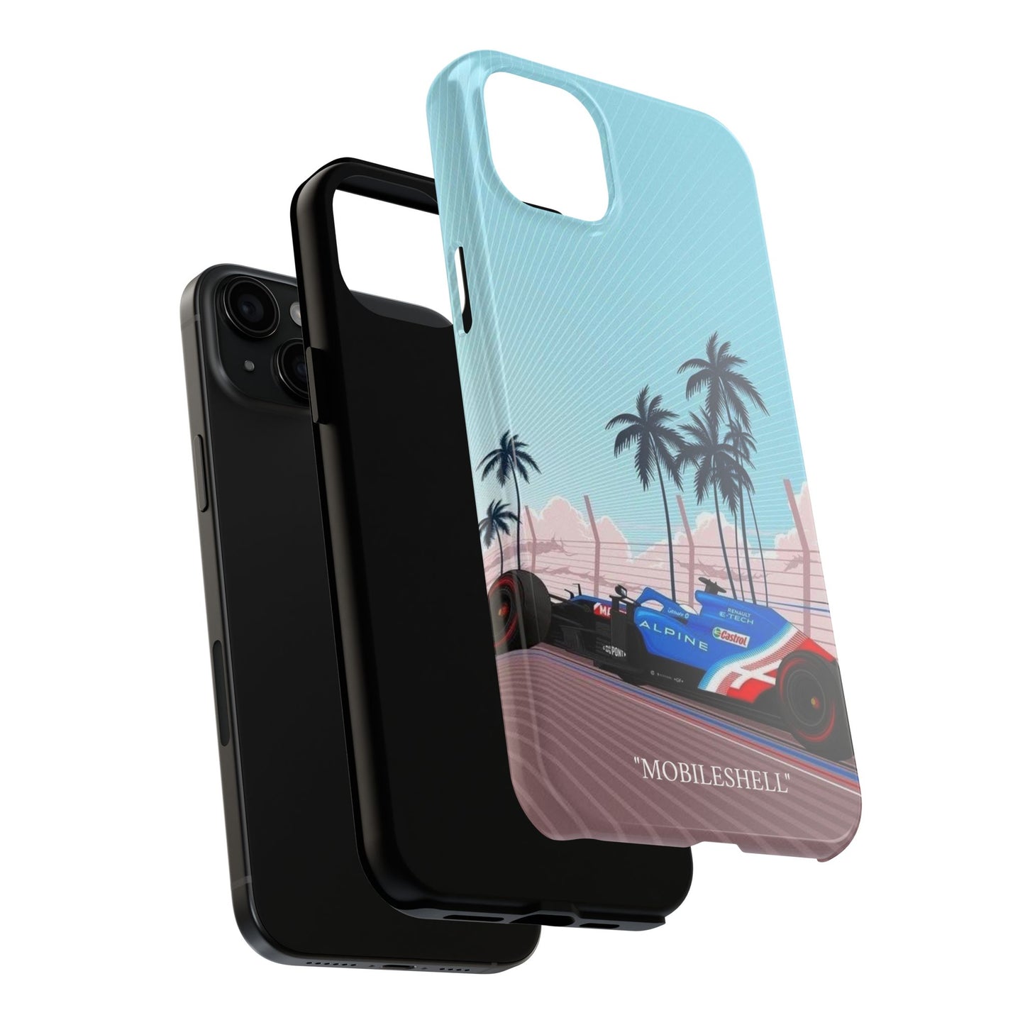 F1 Alpine team car tough phone case