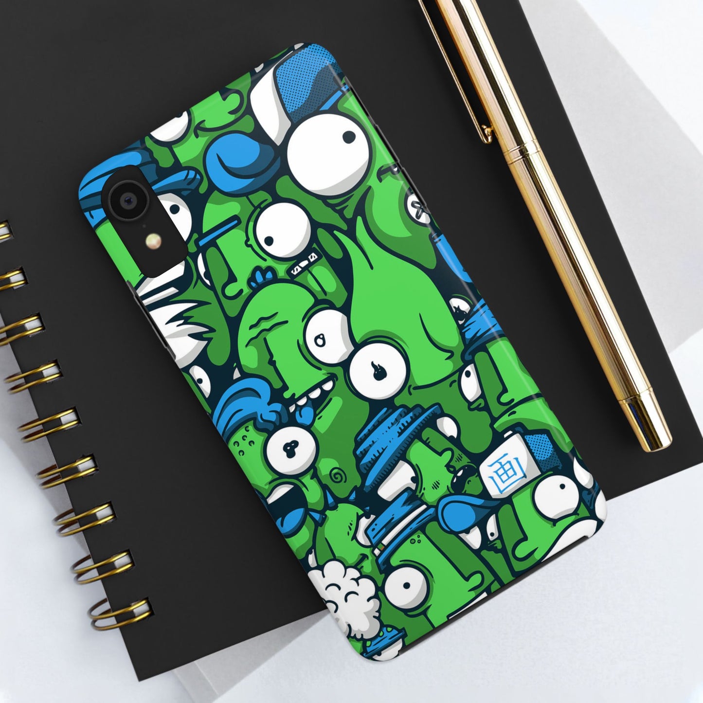 Whimsical Green Monster Phone Case