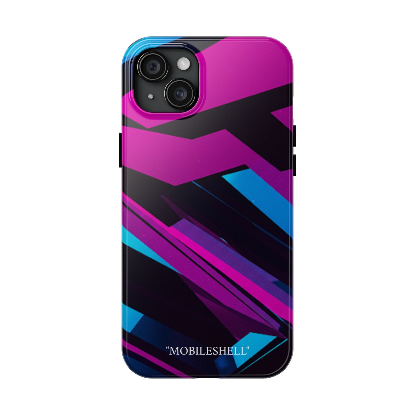 Abstract art lines pink blue tough cases