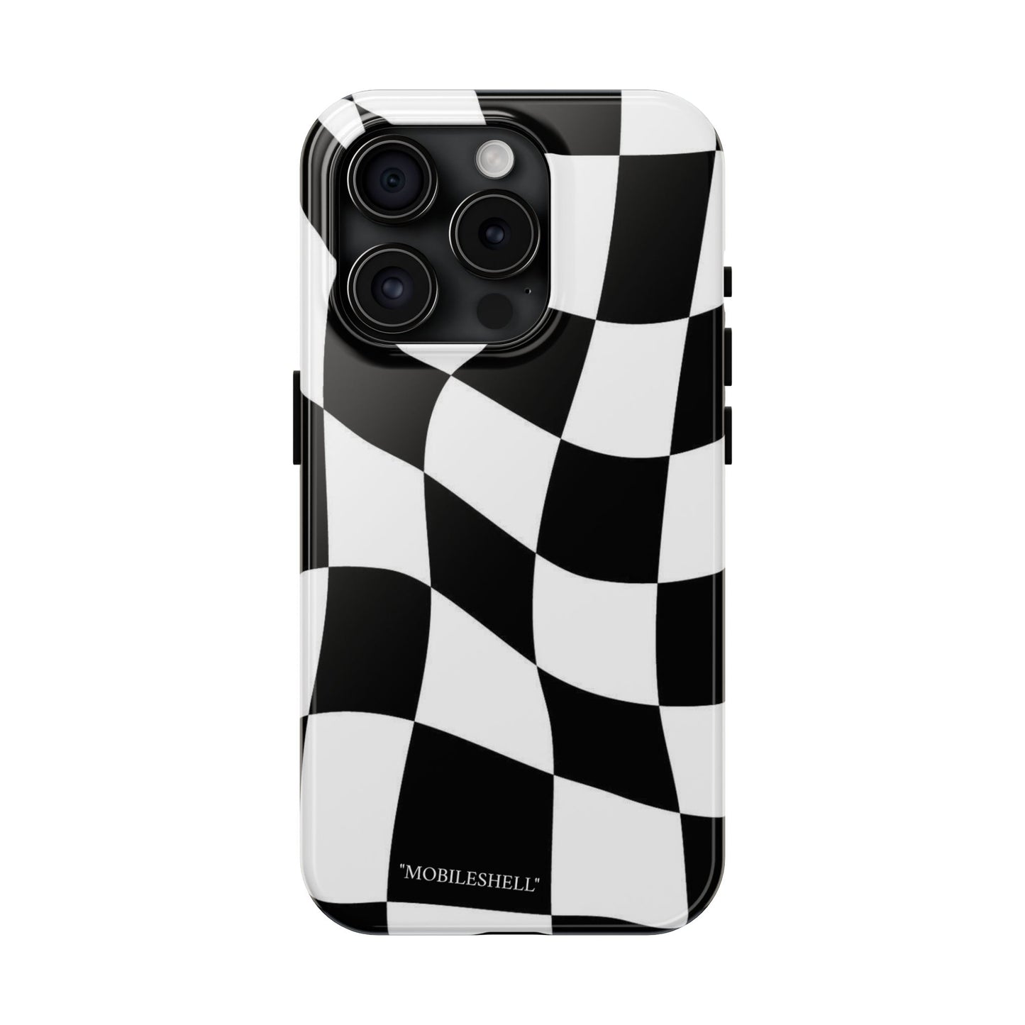 Checkers B&W tough phone case