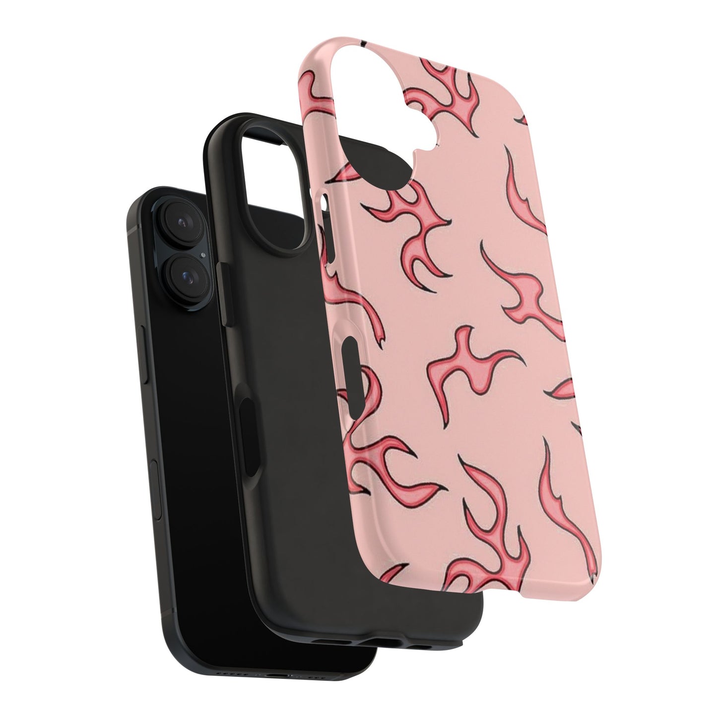 Stylish Flame Tough Phone Case