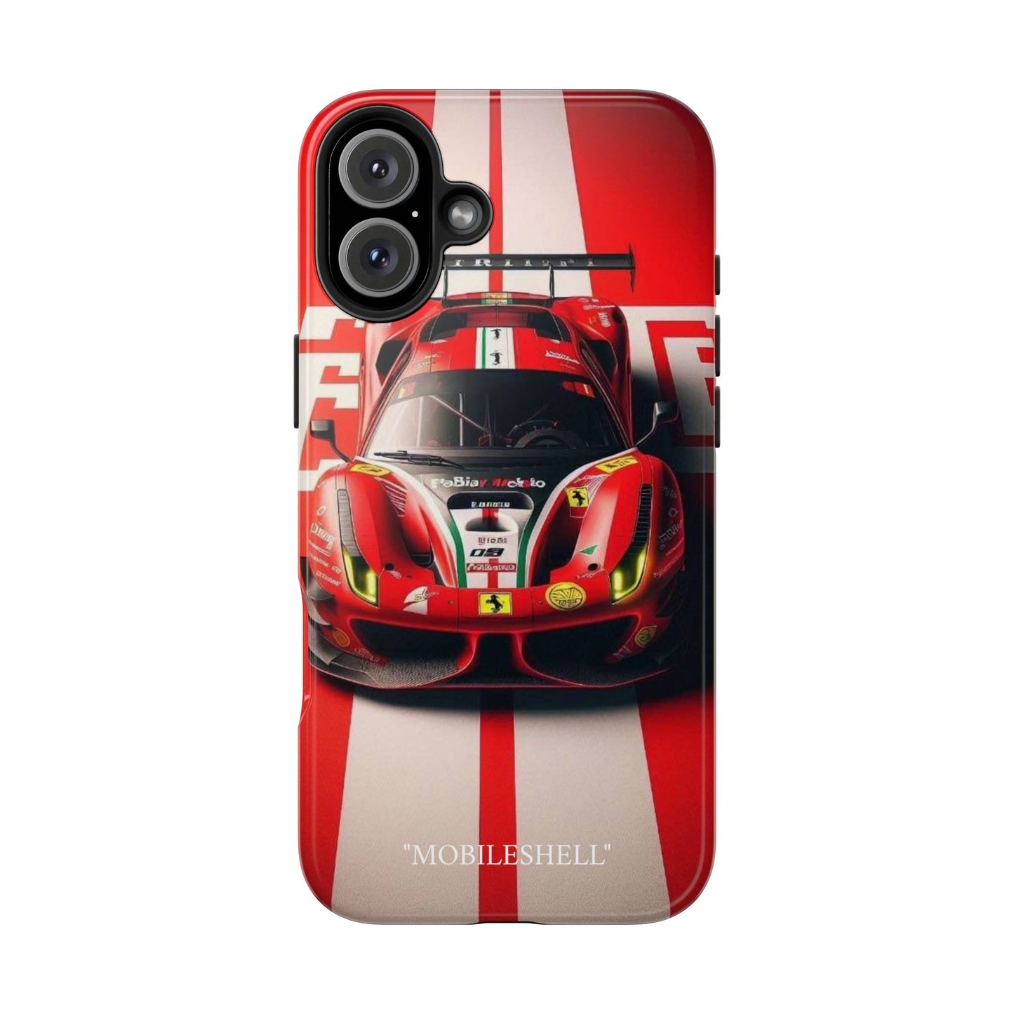 Red Ferrari tough phone case