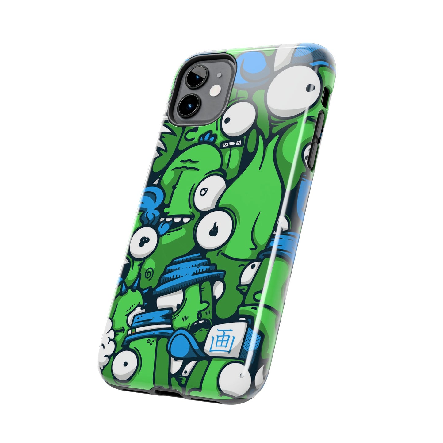 Whimsical Green Monster Phone Case