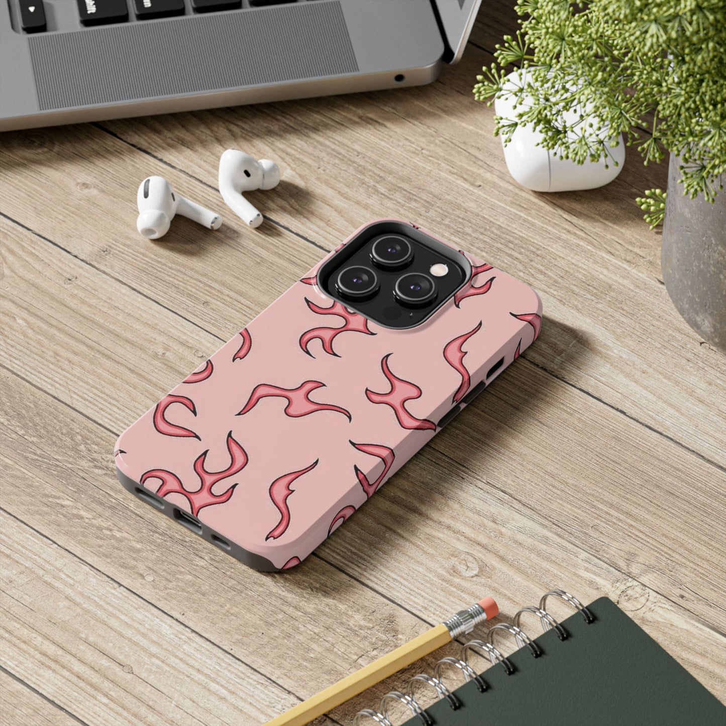 Stylish Flame Tough Phone Case