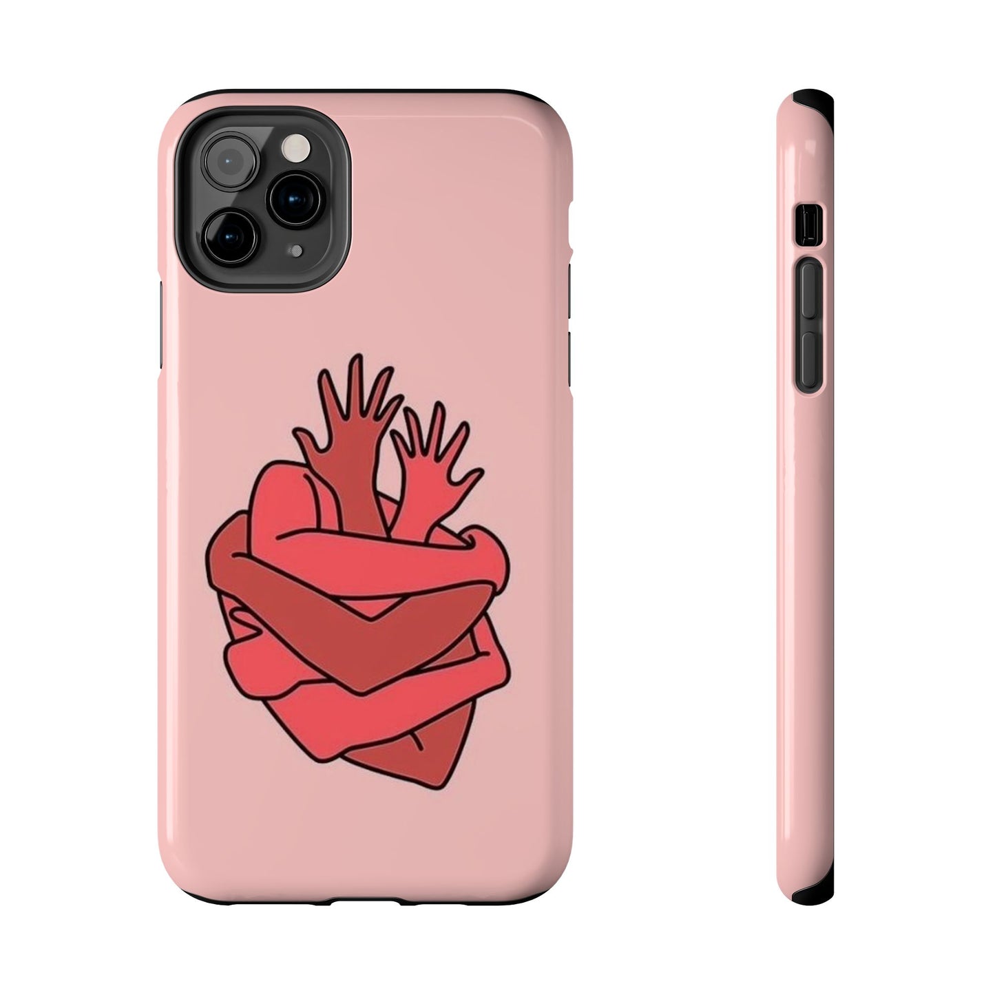 Artistic Heart Embrace Phone Case