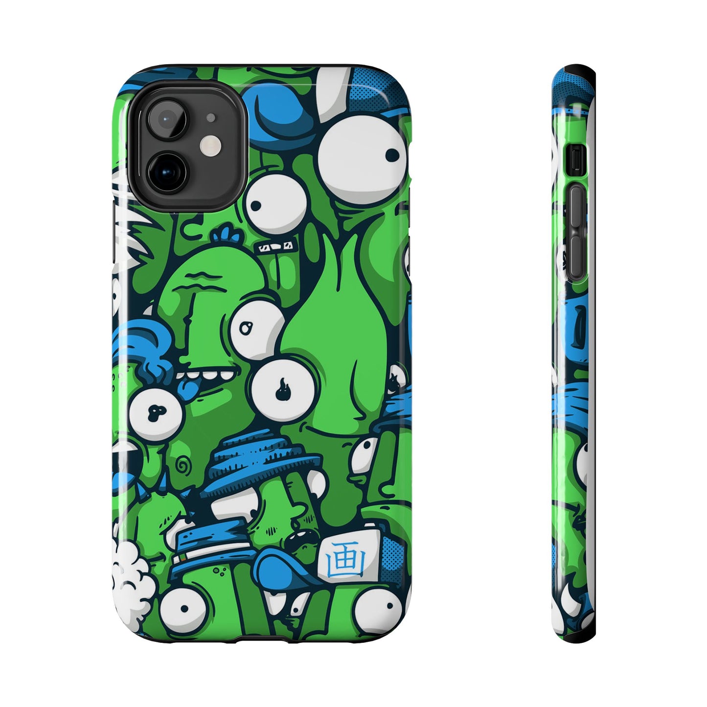 Whimsical Green Monster Phone Case