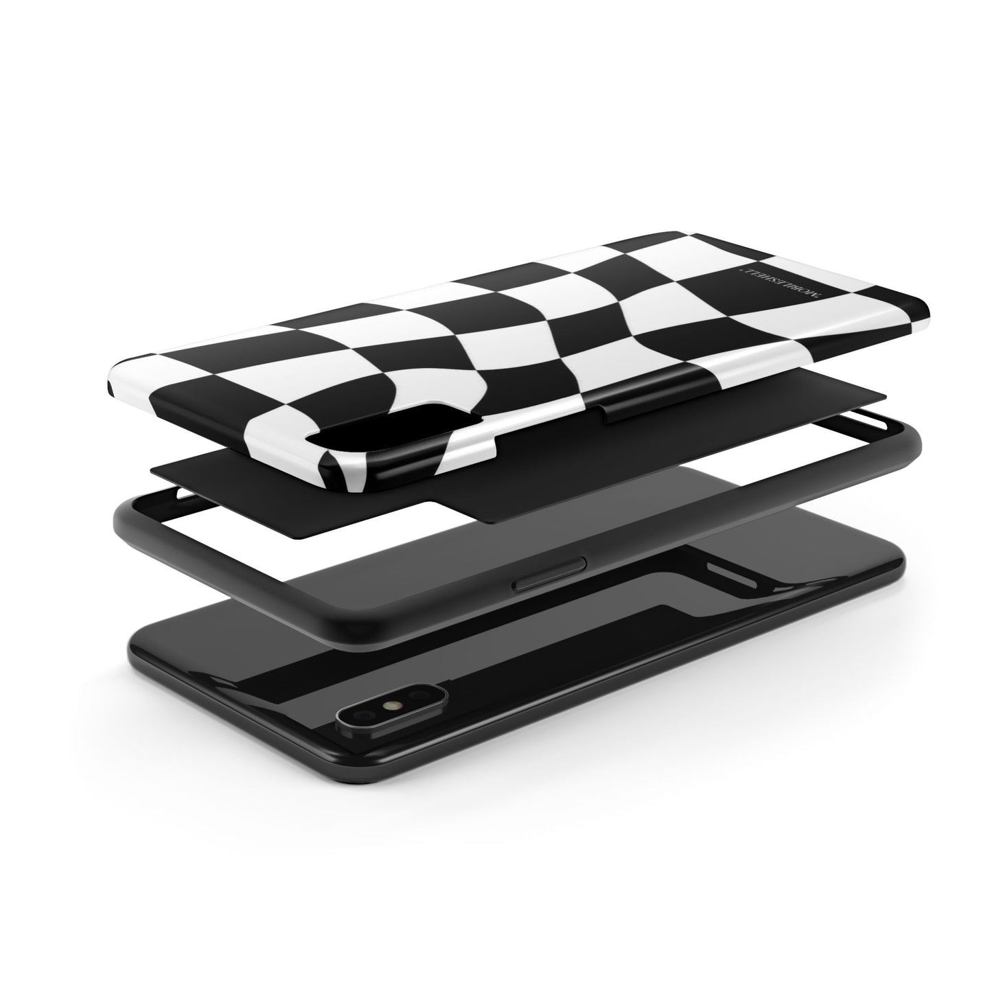 Checkers B&W tough phone case