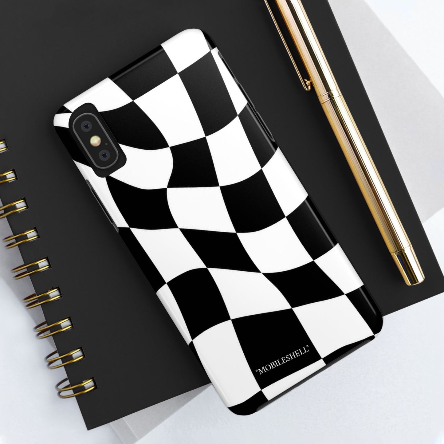 Checkers B&W tough phone case