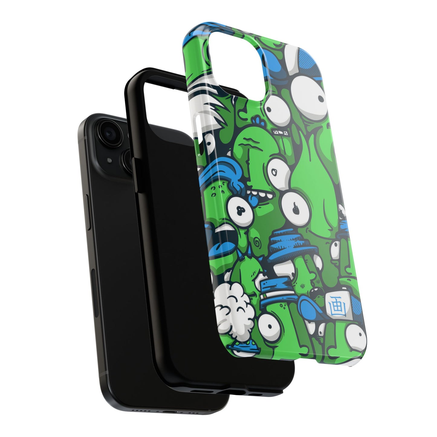 Whimsical Green Monster Phone Case