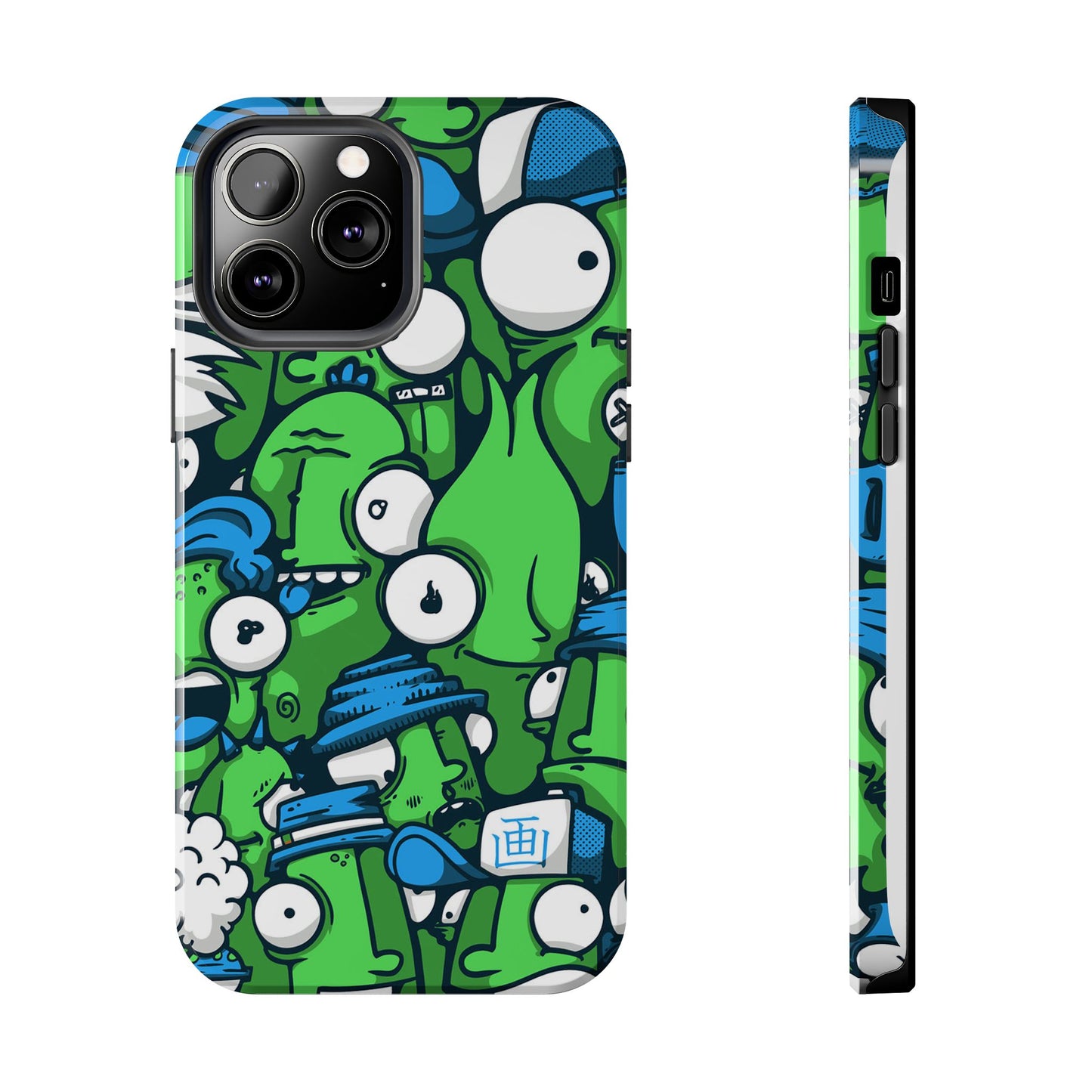 Whimsical Green Monster Phone Case