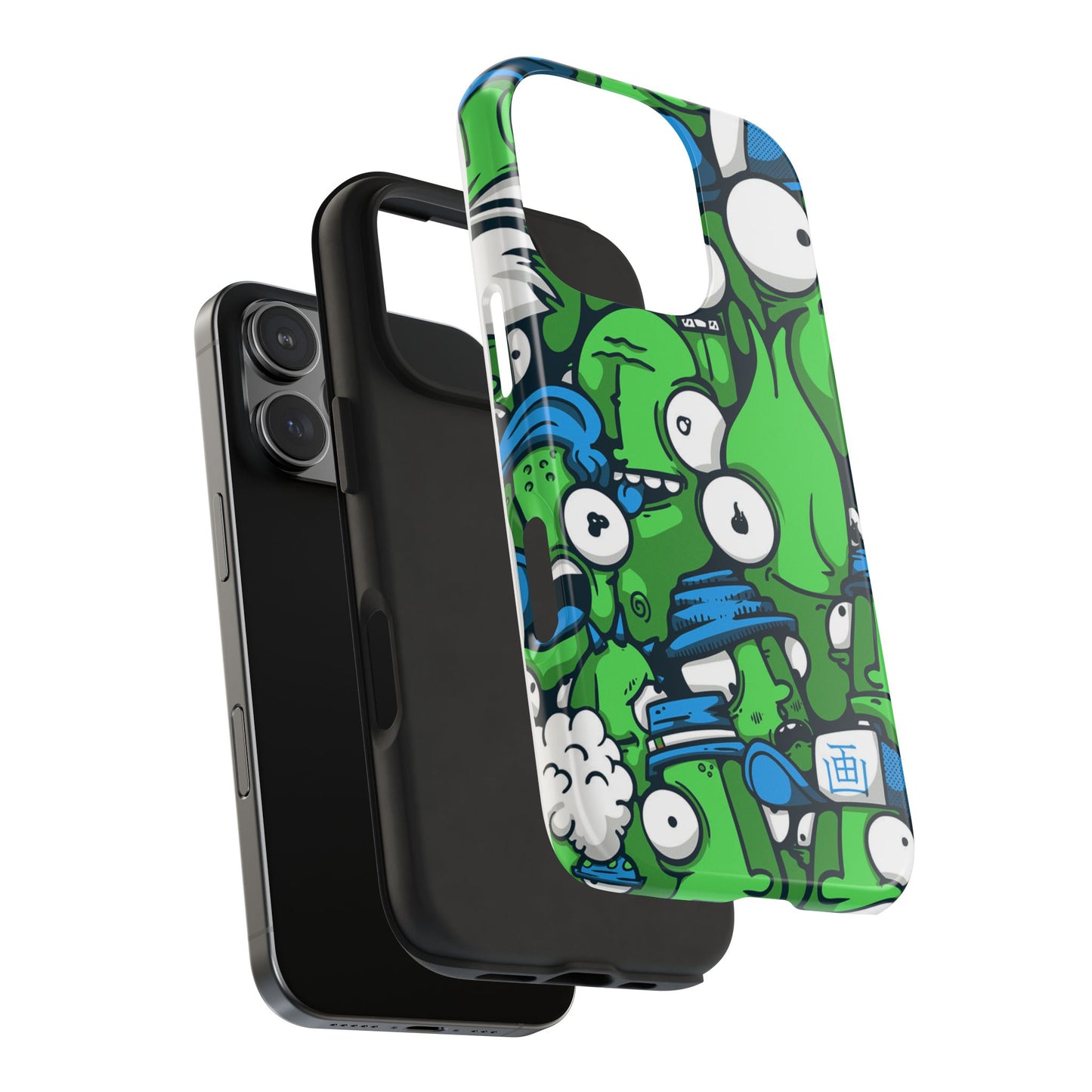 Whimsical Green Monster Phone Case