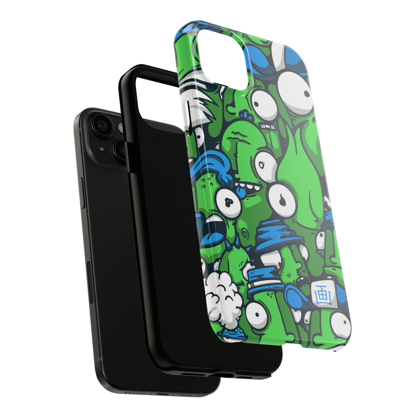 Whimsical Green Monster Phone Case