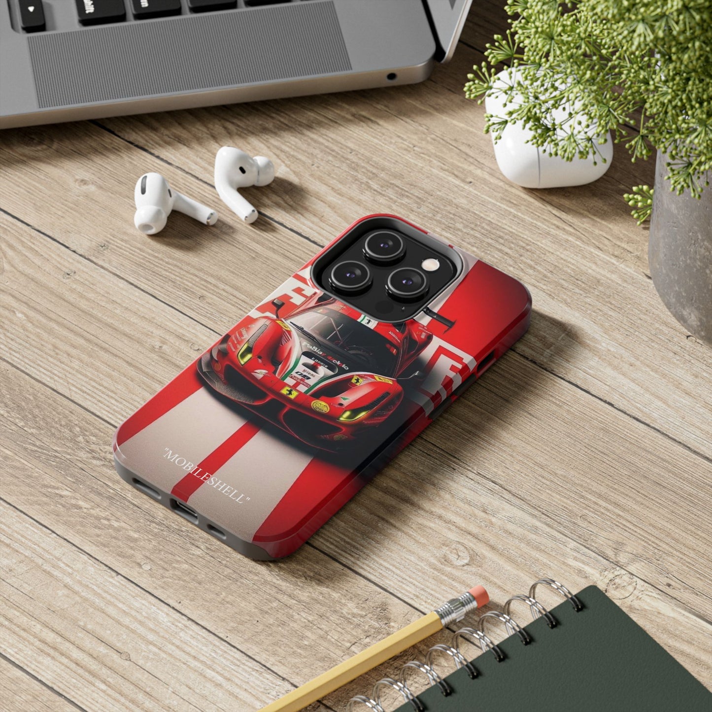 Red Ferrari tough phone case