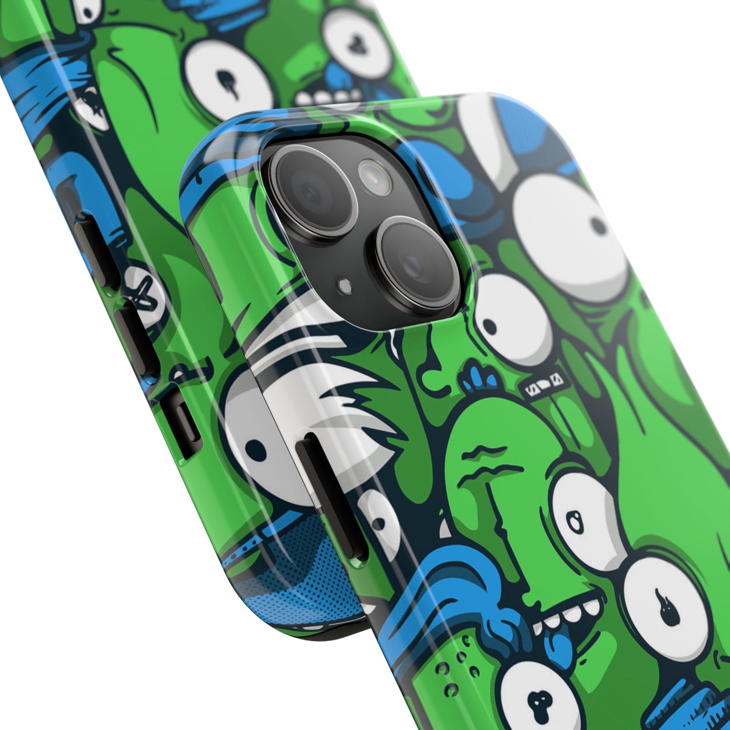 Whimsical Green Monster Phone Case