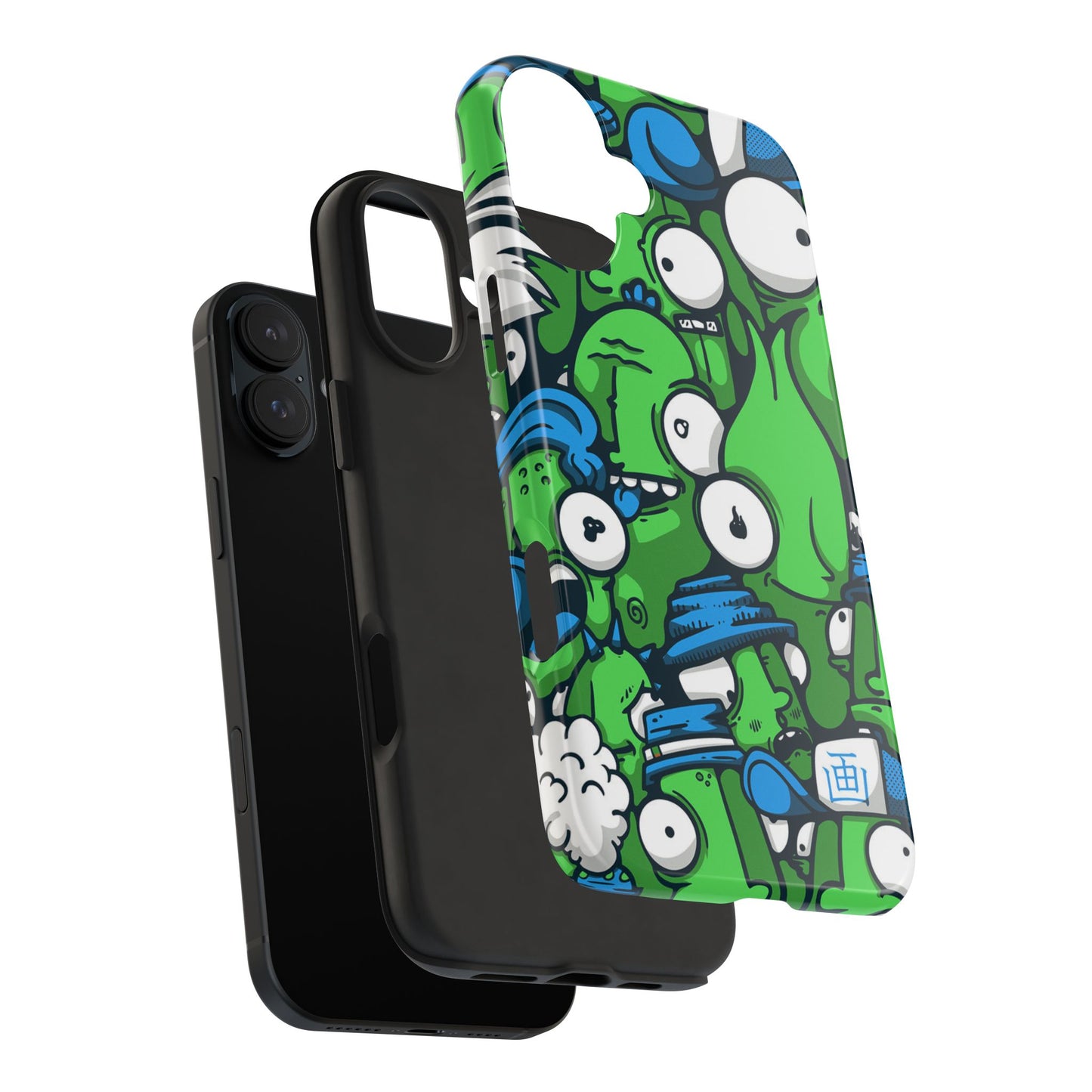 Whimsical Green Monster Phone Case