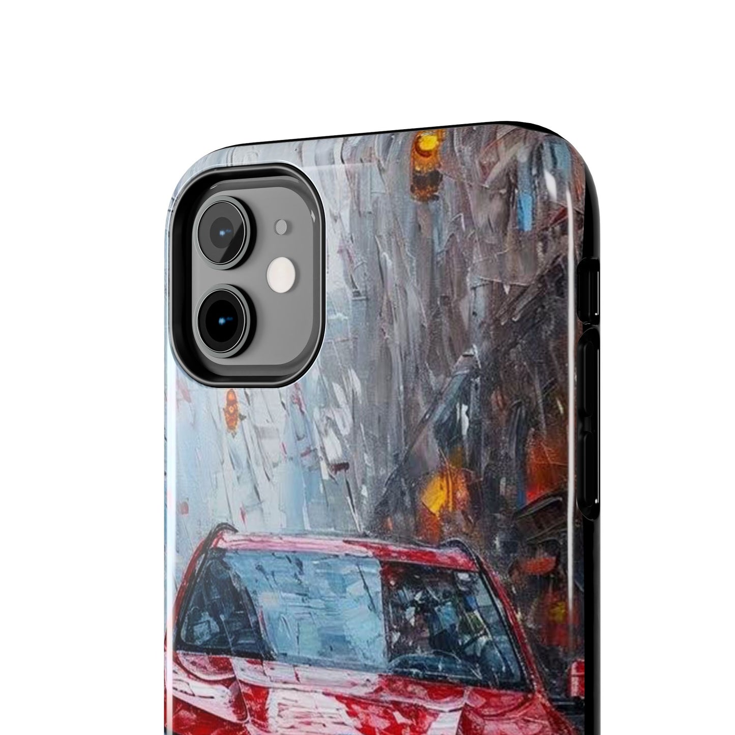 Red BMW pain art tough phone case