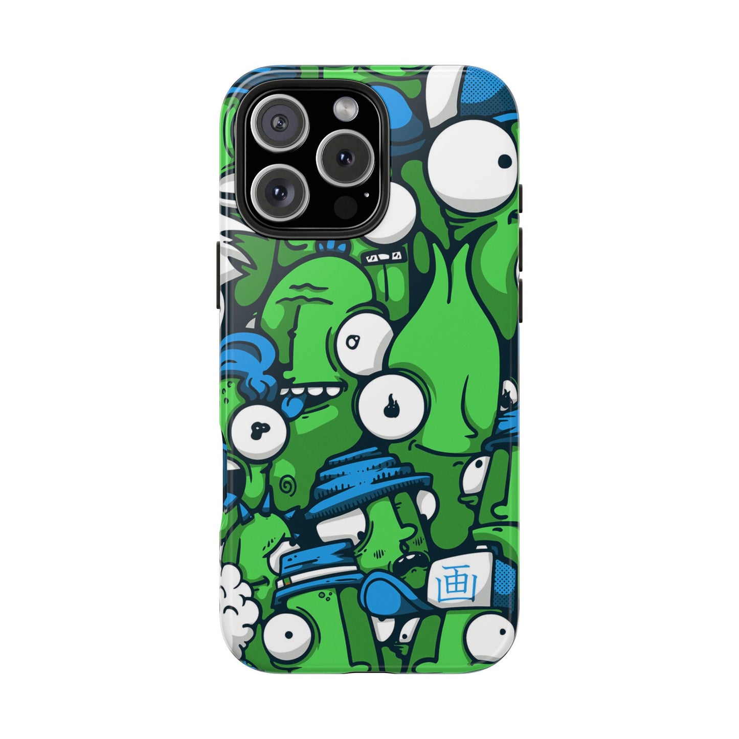 Whimsical Green Monster Phone Case