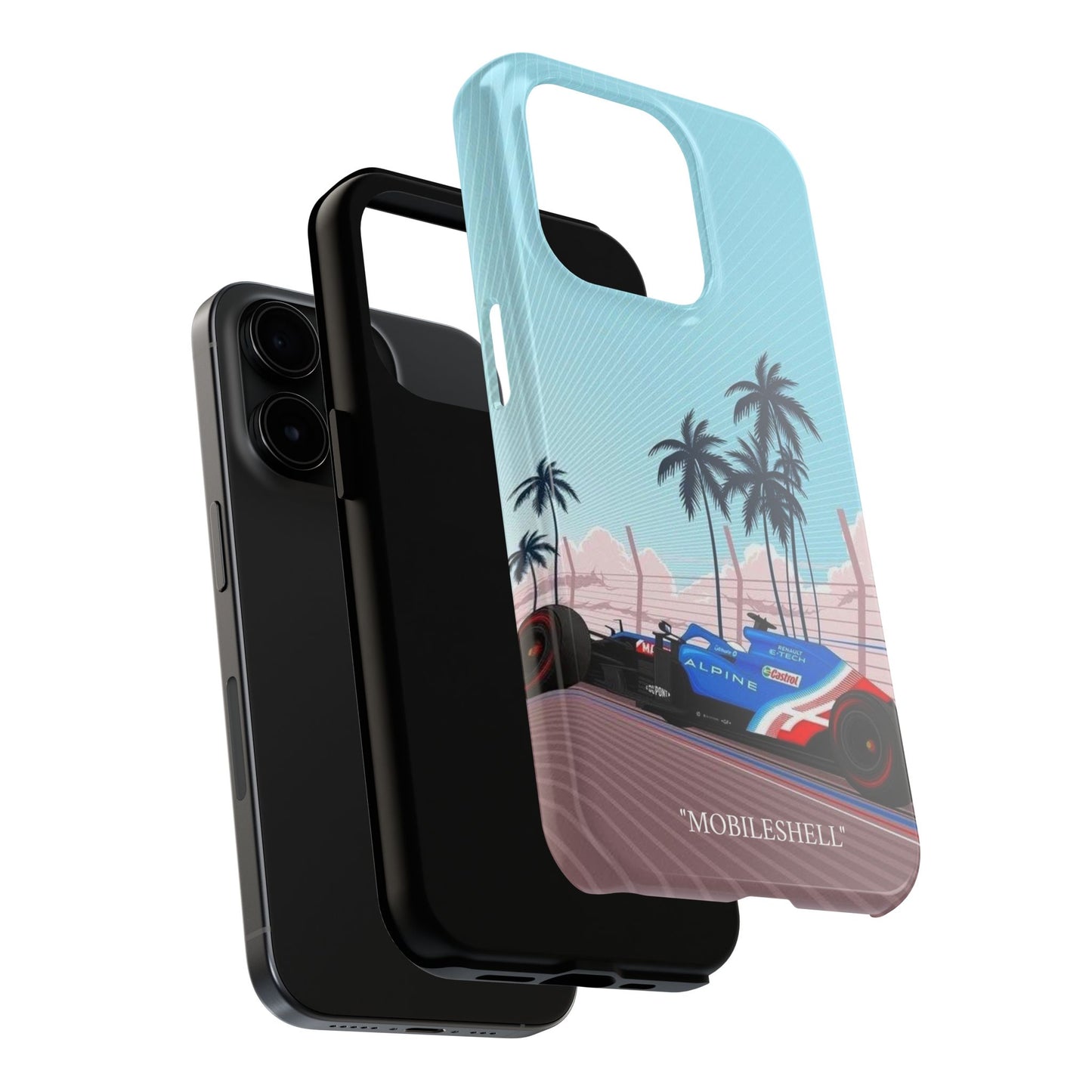 F1 Alpine team car tough phone case