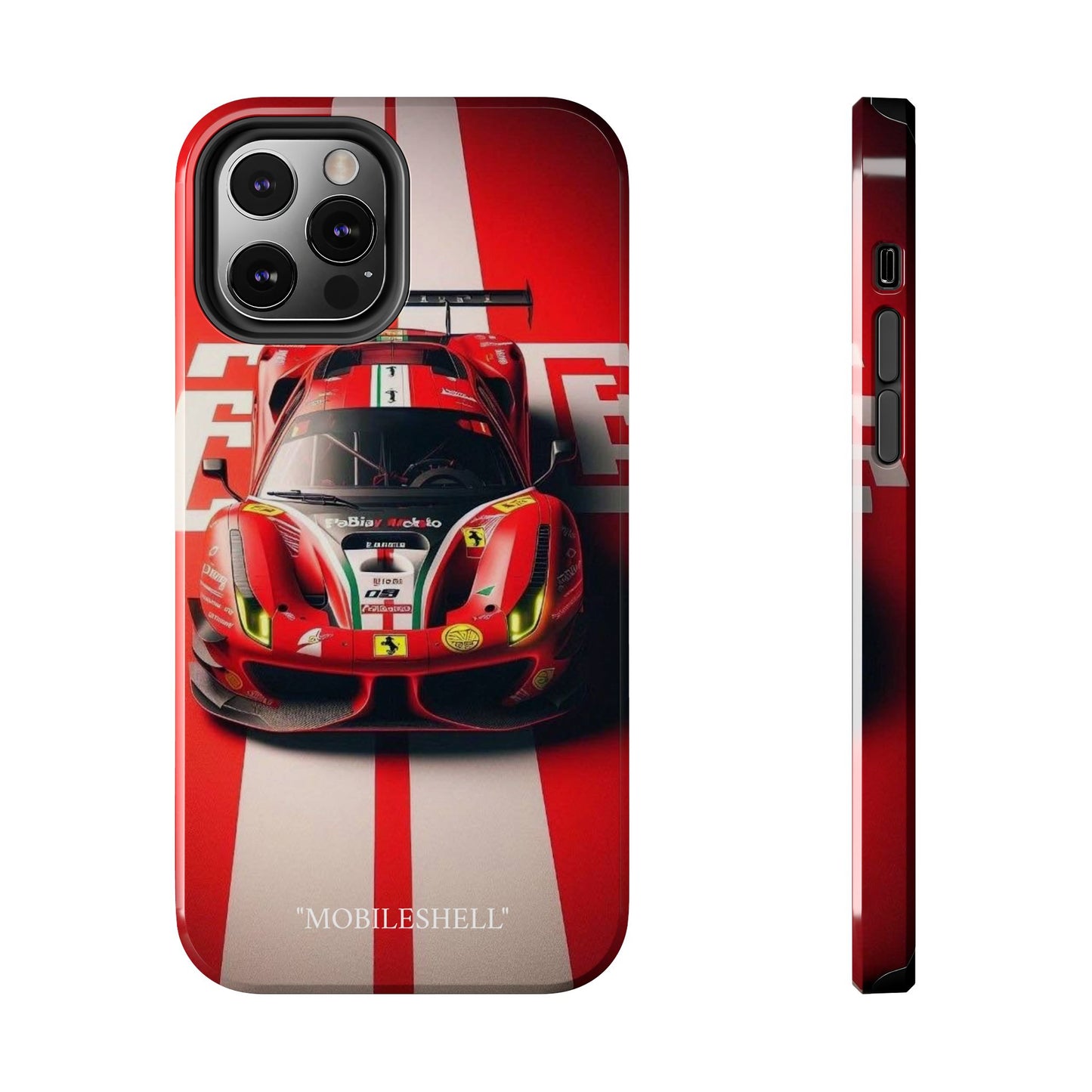 Red Ferrari tough phone case