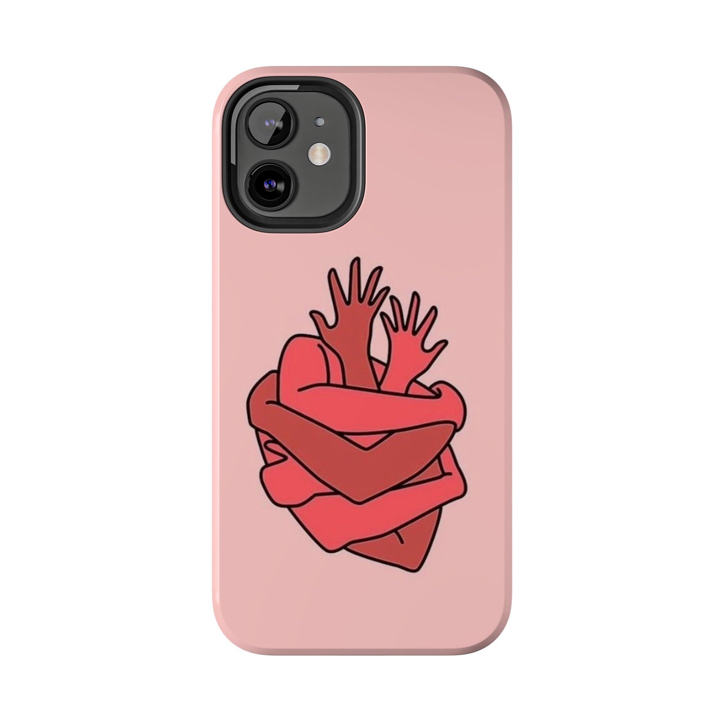 Artistic Heart Embrace Phone Case