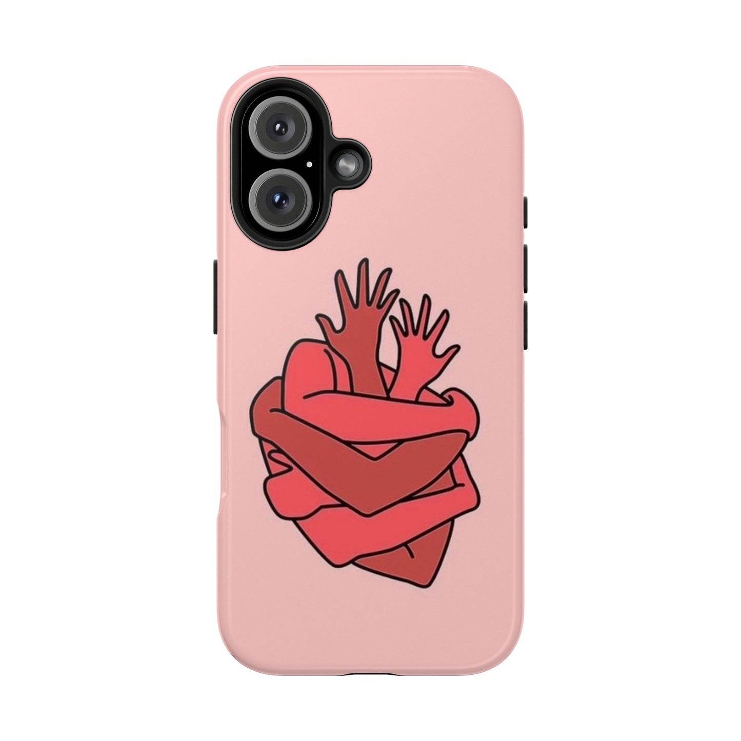 Artistic Heart Embrace Phone Case