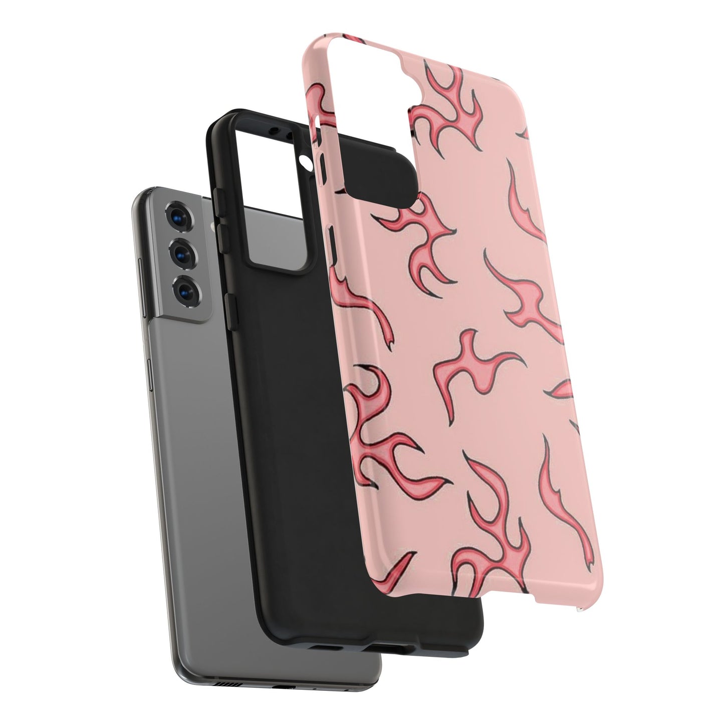 Stylish Flame Tough Phone Case