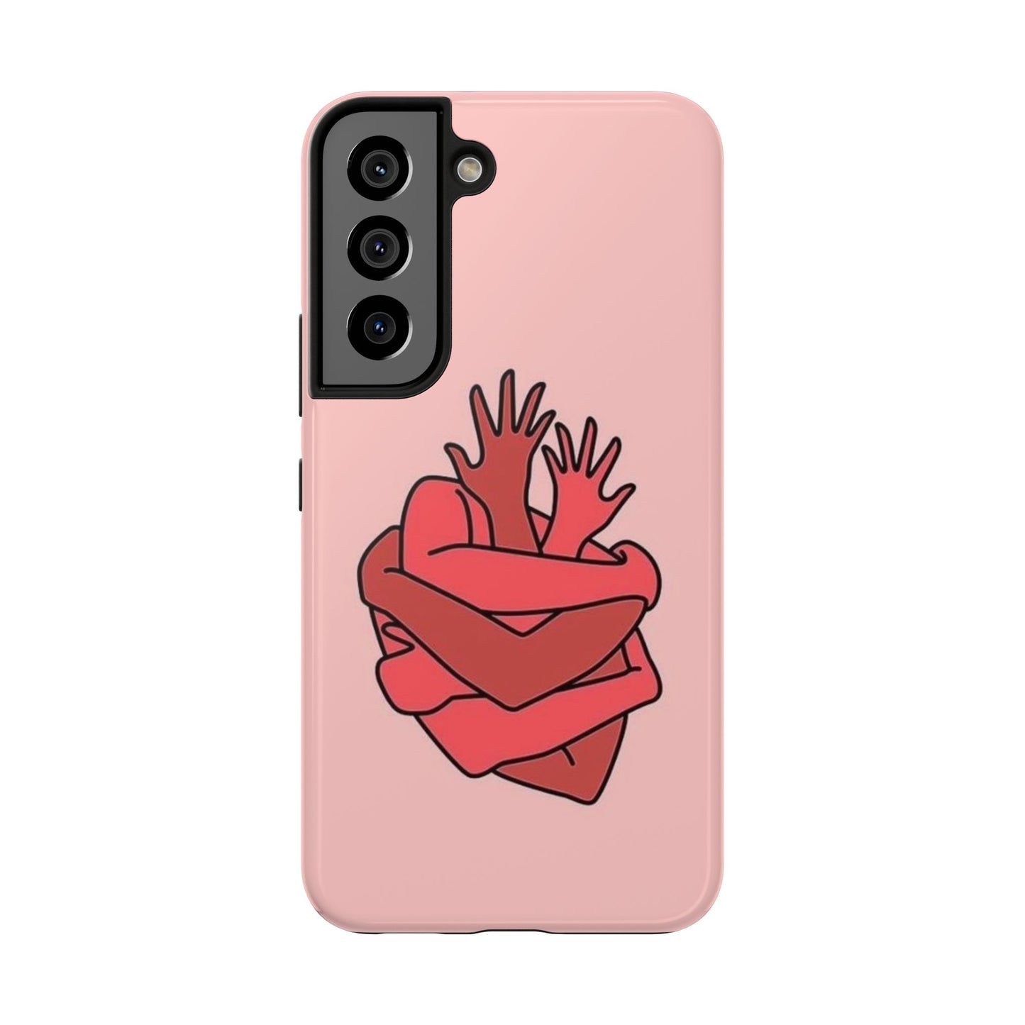 Artistic Heart Embrace Phone Case