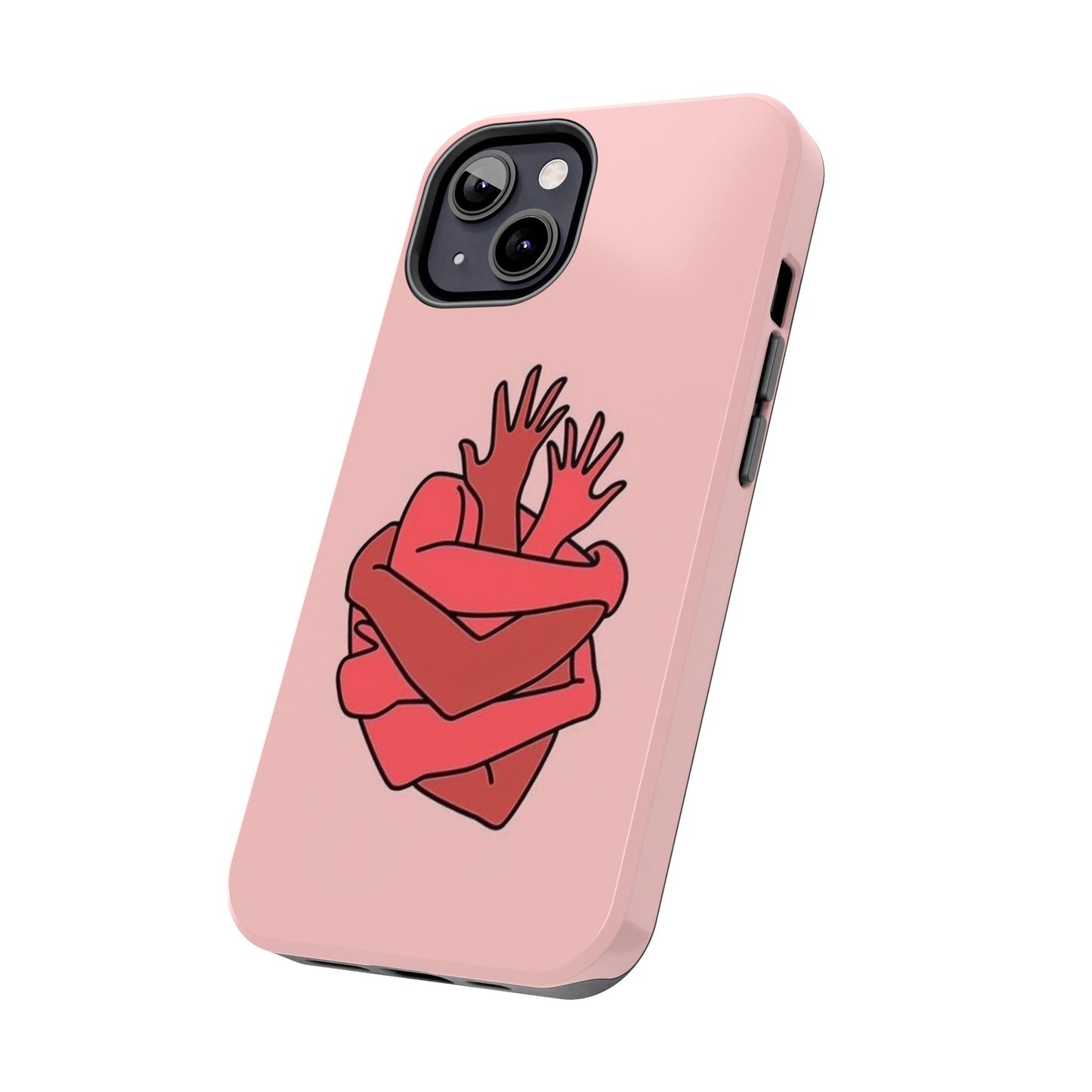 Artistic Heart Embrace Phone Case