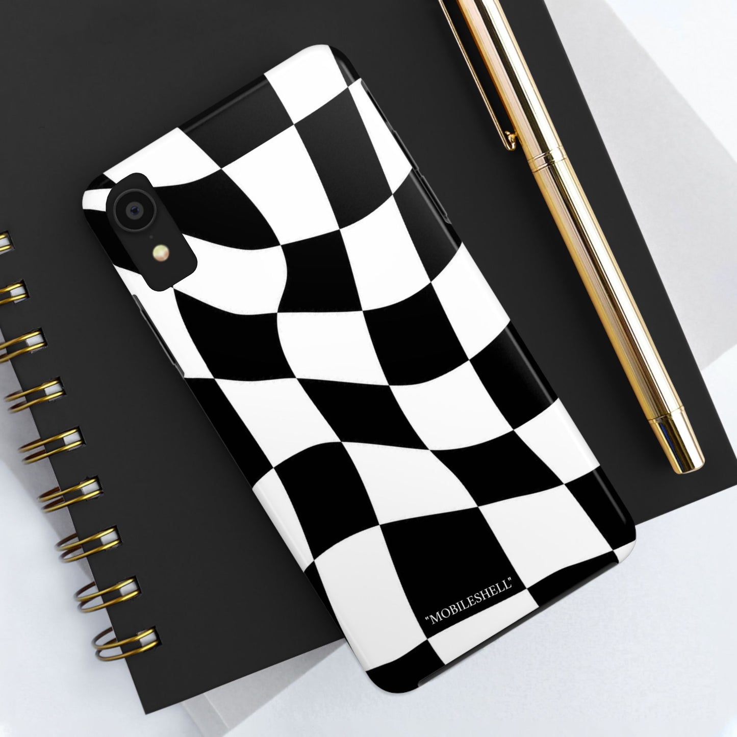 Checkers B&W tough phone case