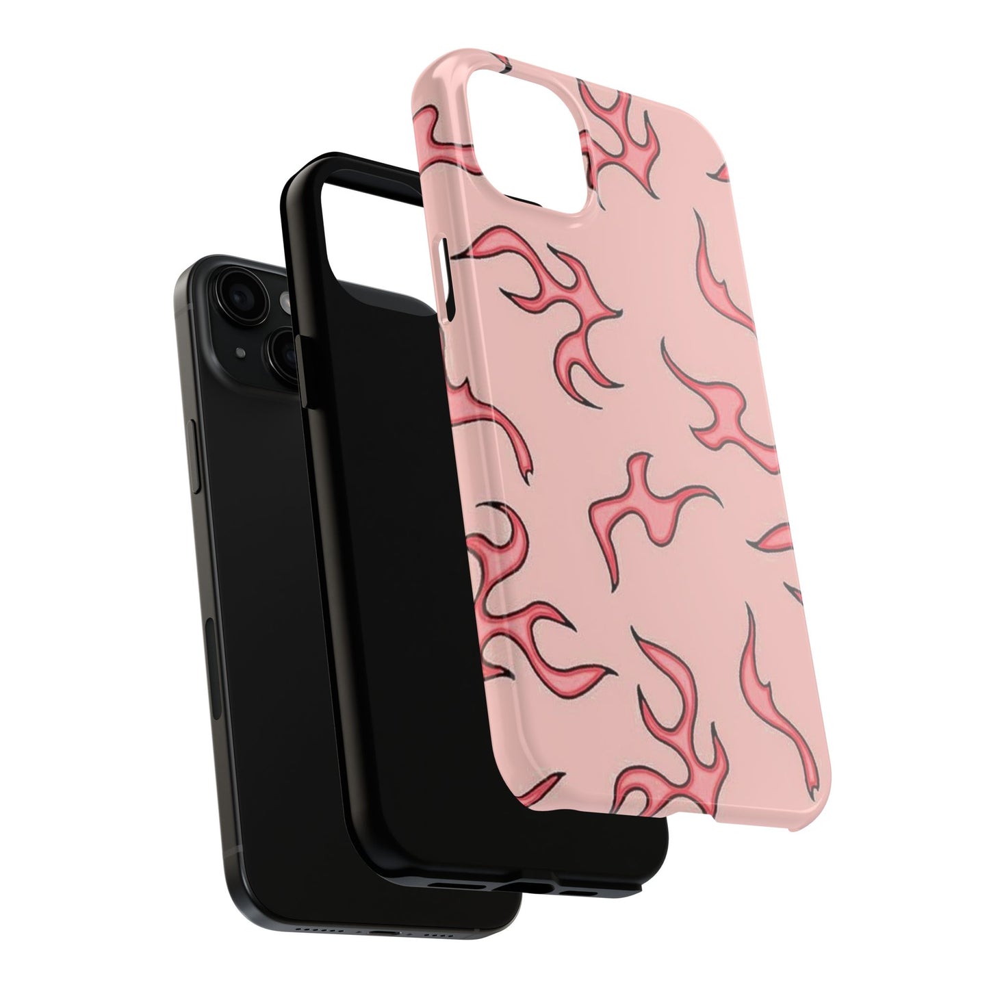 Stylish Flame Tough Phone Case