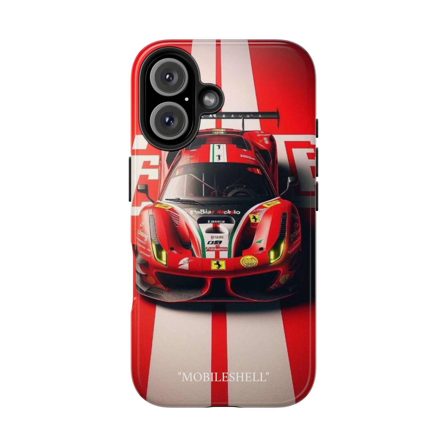 Red Ferrari tough phone case