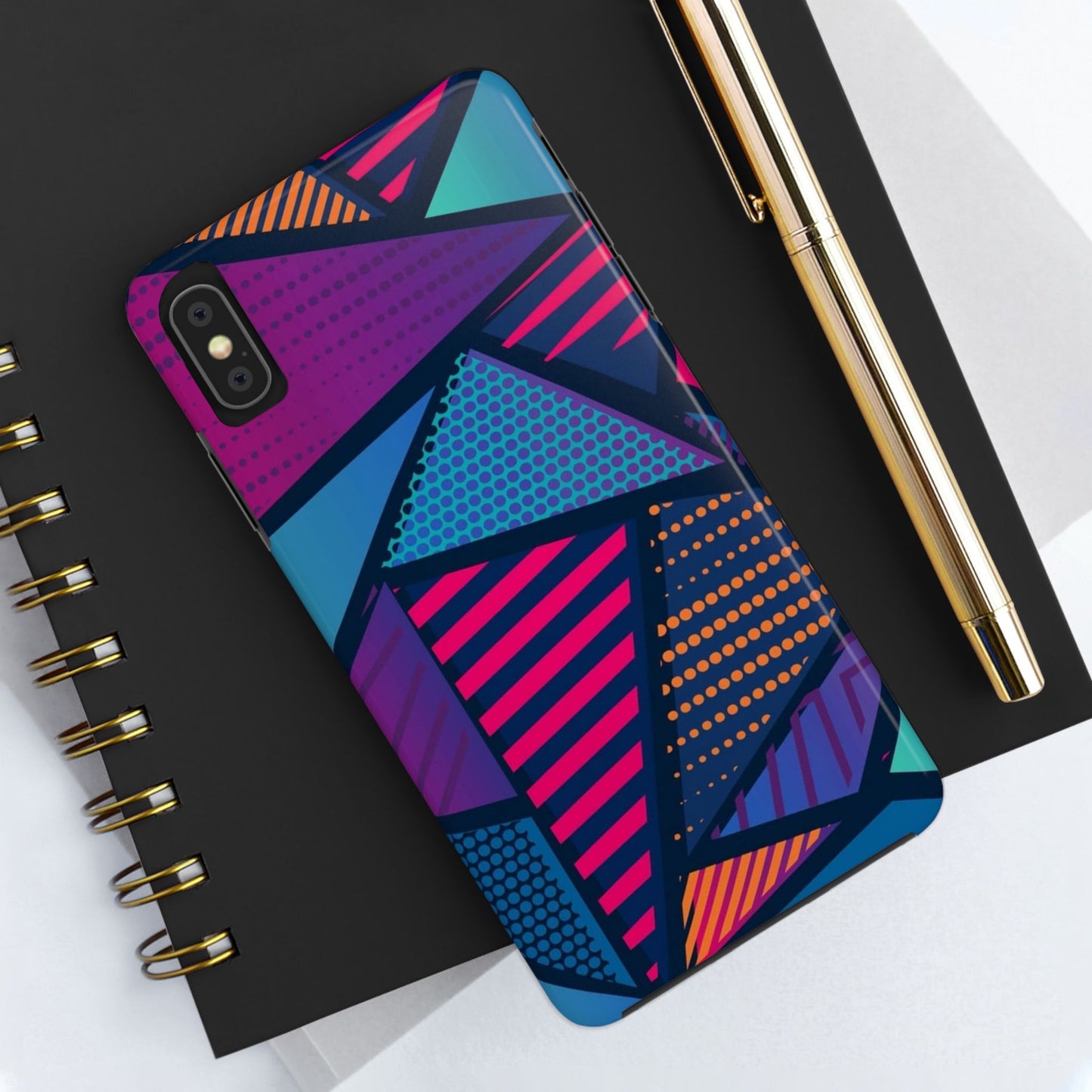 Vibrant Geometric Tough Phone Case