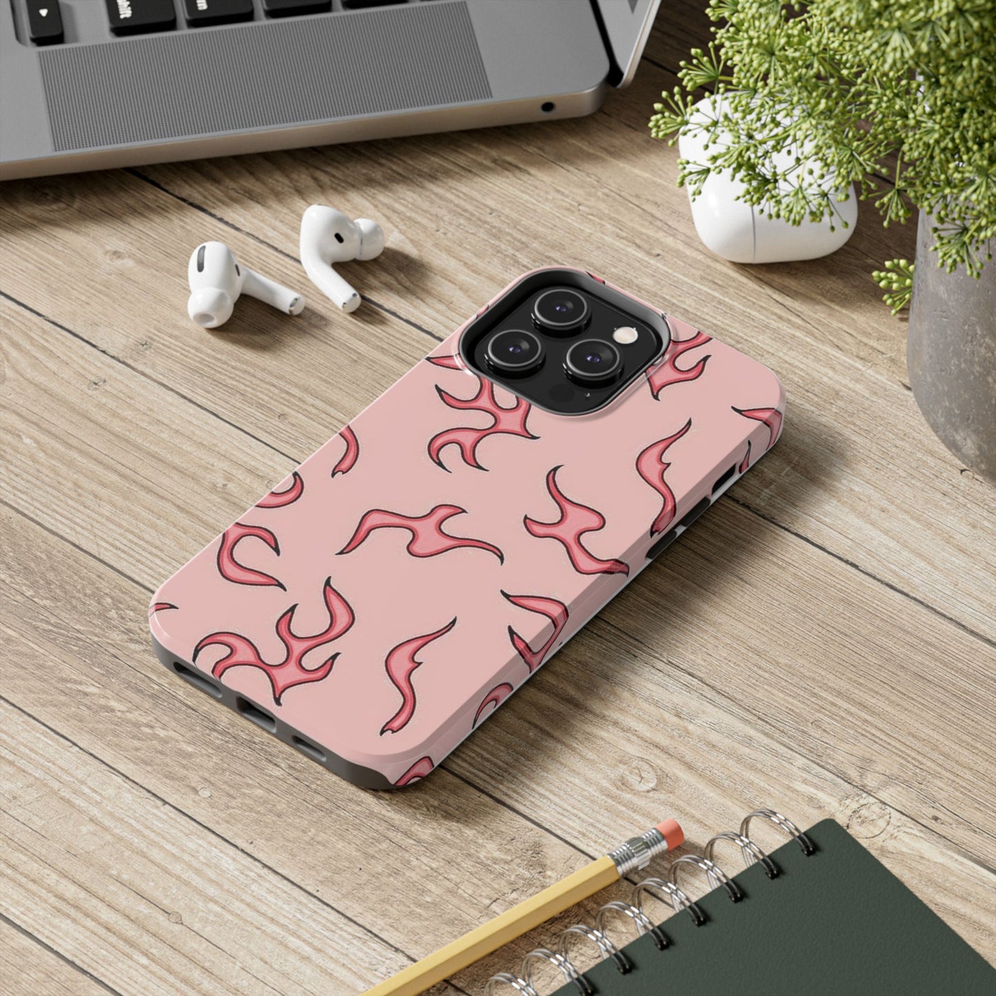 Stylish Flame Tough Phone Case