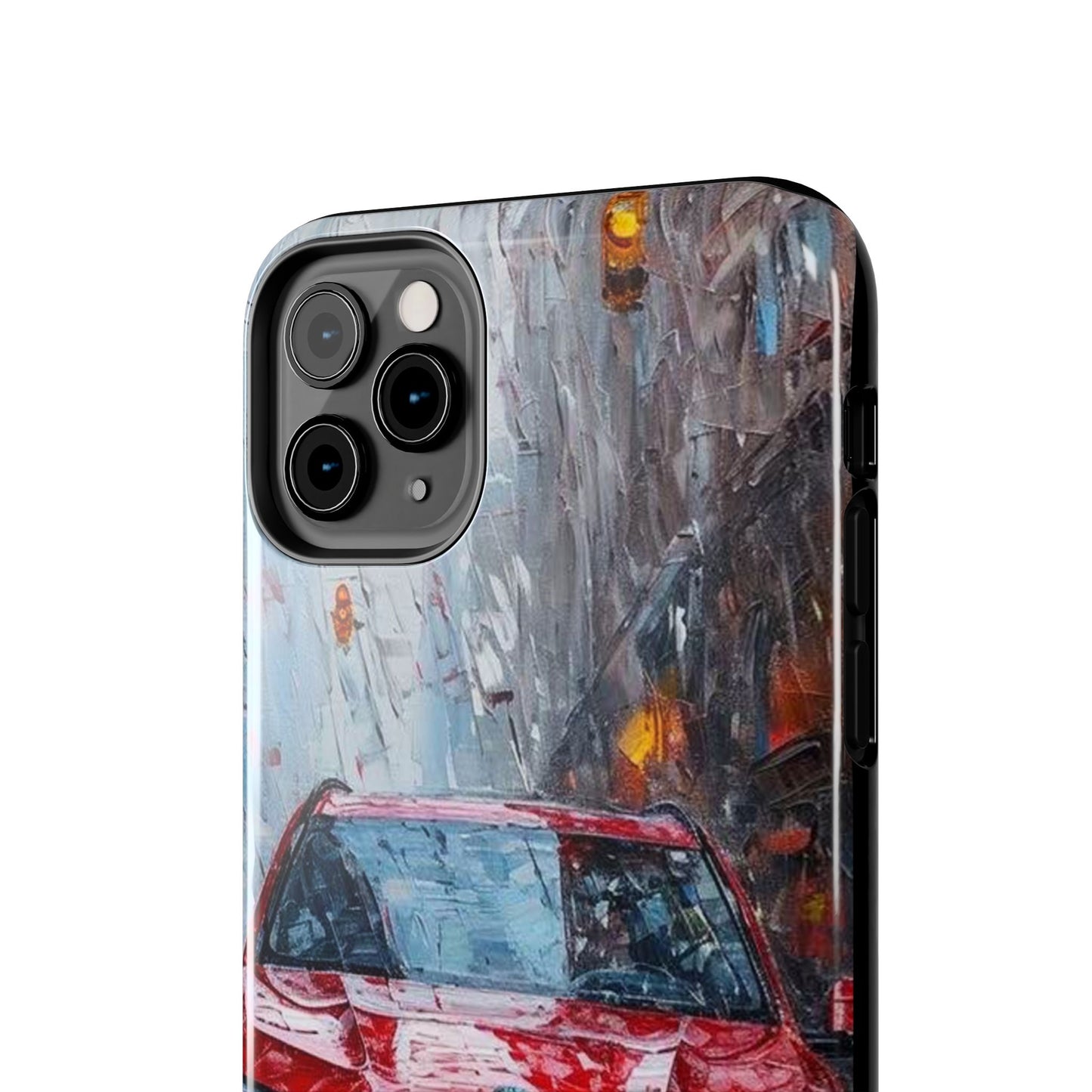 Red BMW pain art tough phone case