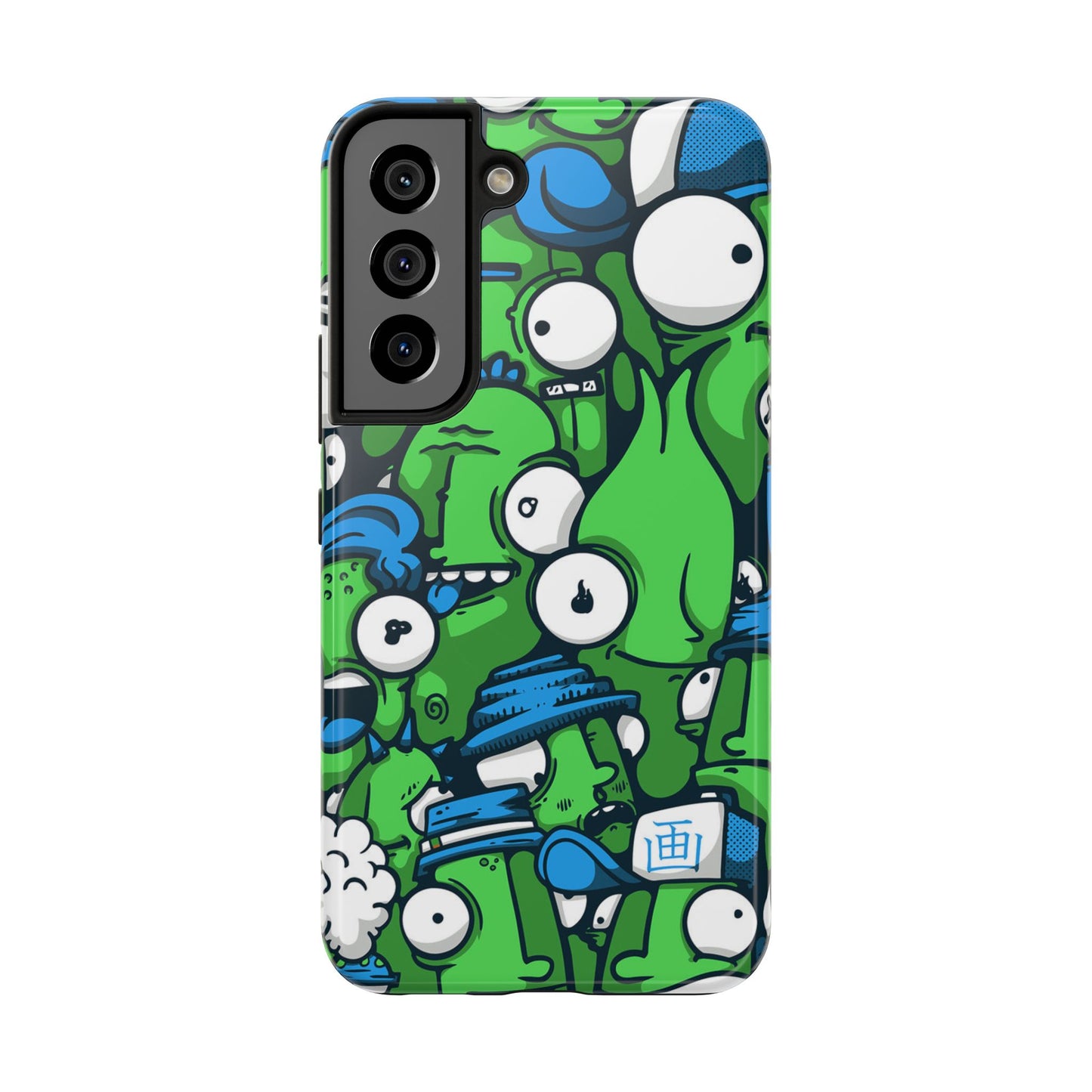 Whimsical Green Monster Phone Case