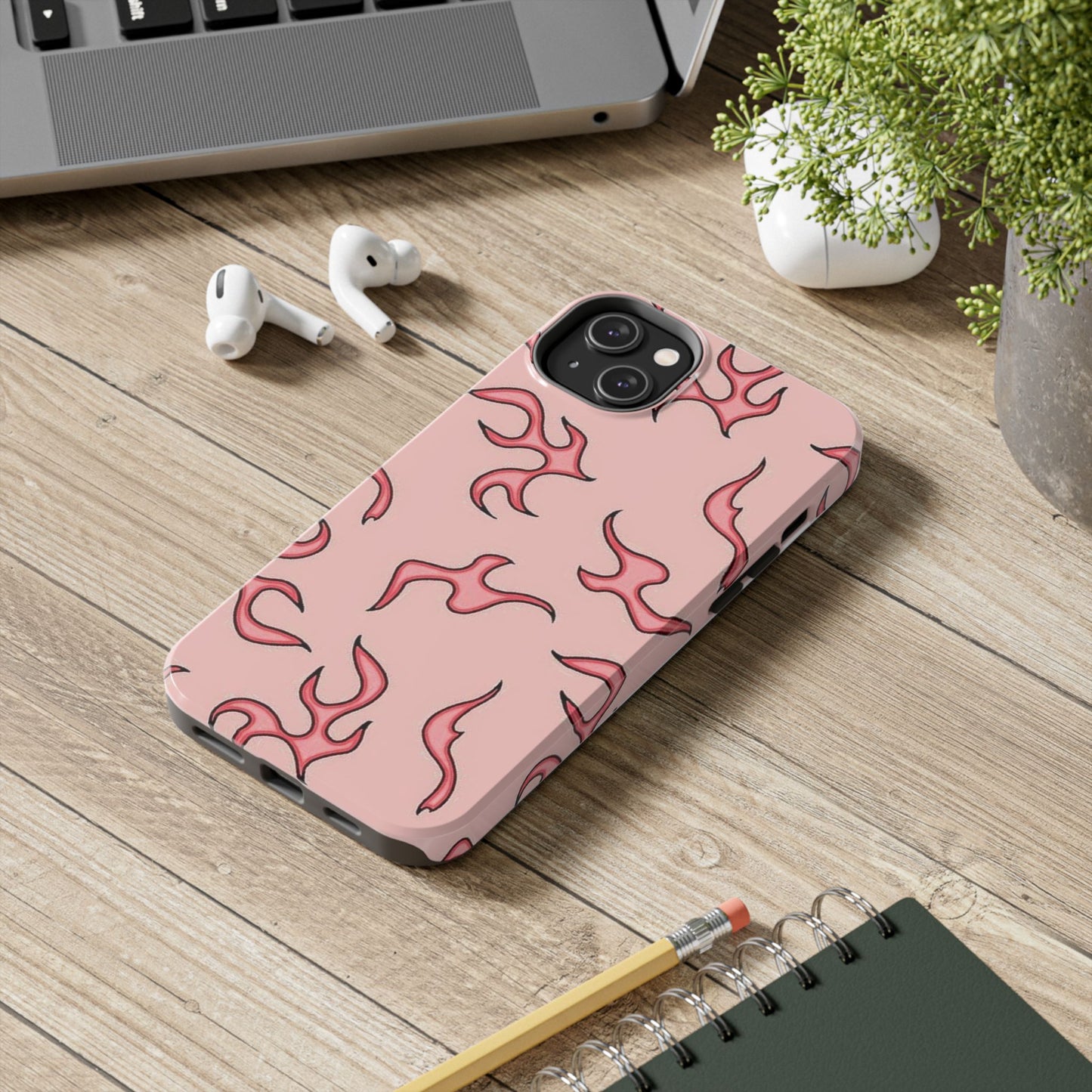 Stylish Flame Tough Phone Case