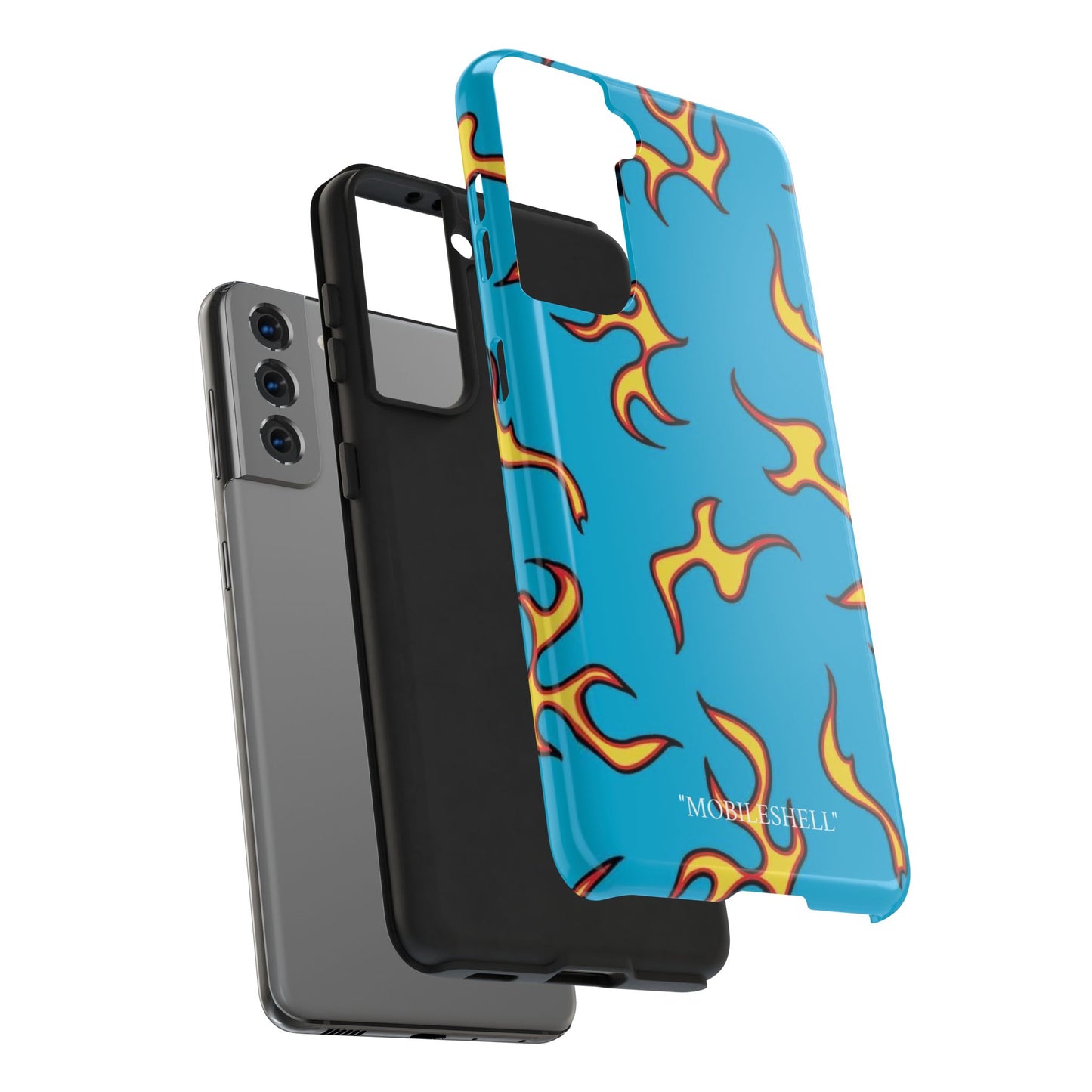 Blue Flame tough phone case