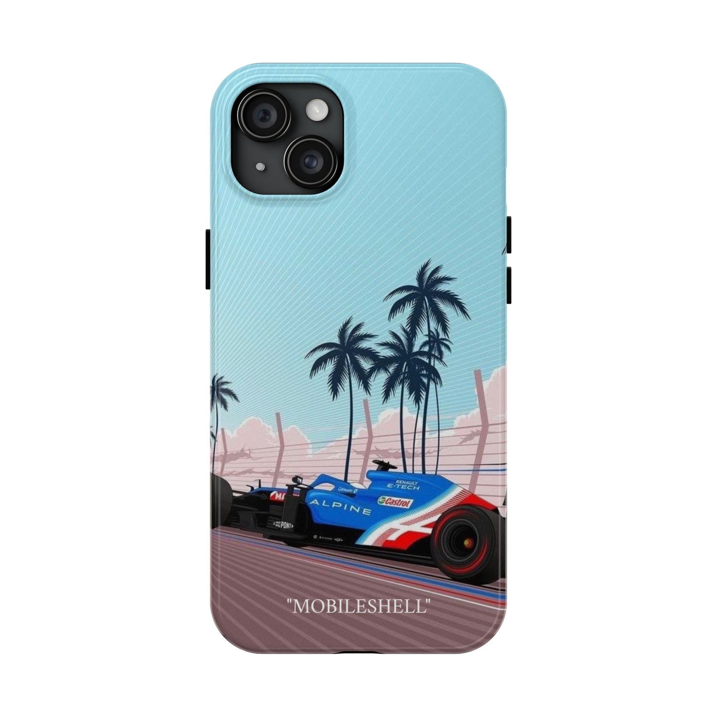 F1 Alpine team car tough phone case