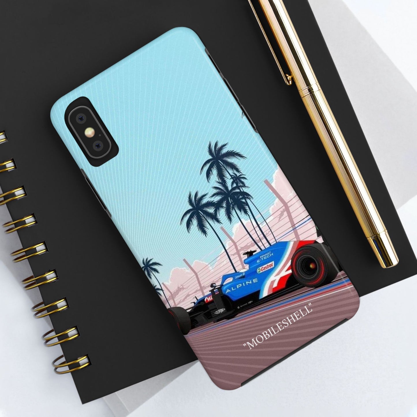 F1 Alpine team car tough phone case