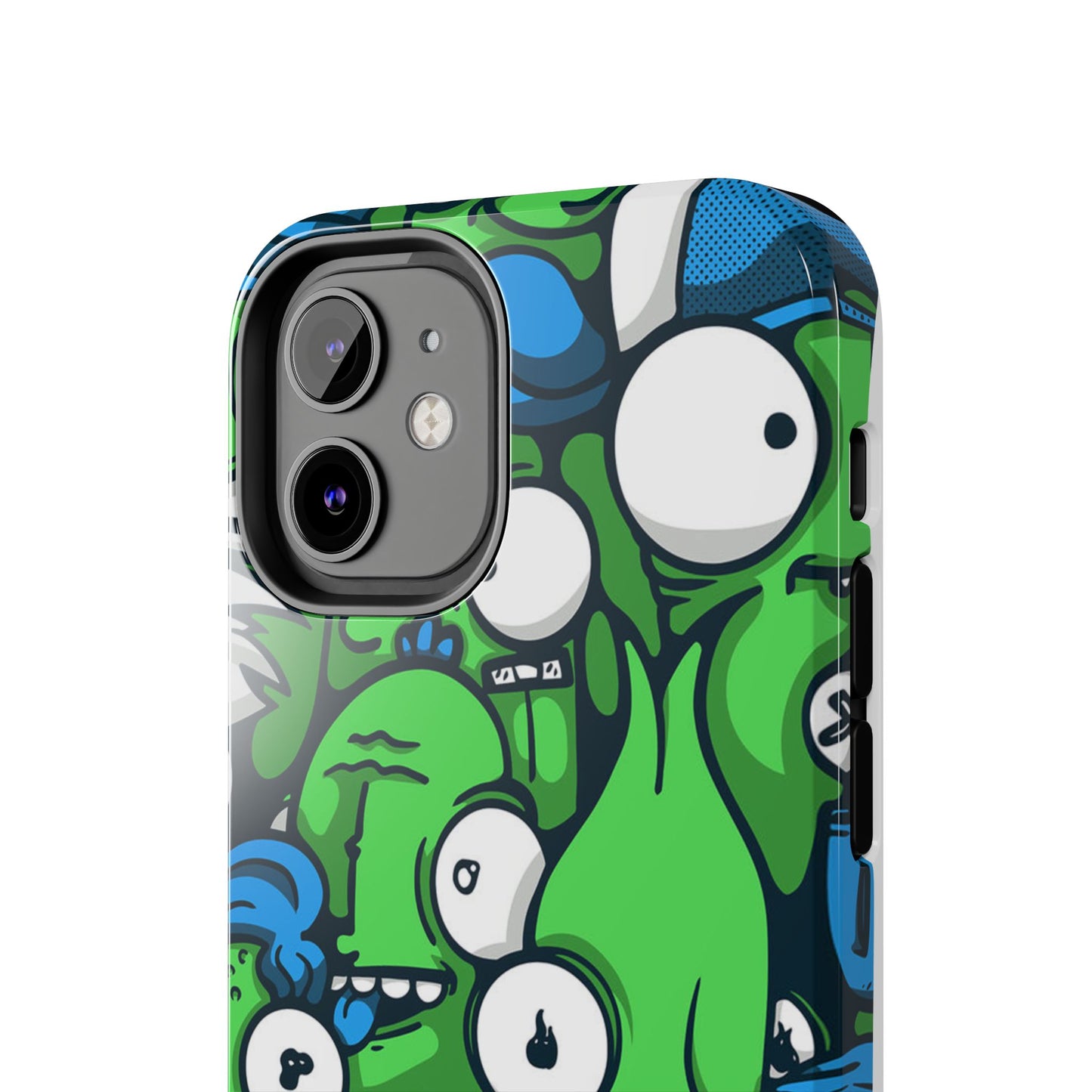 Whimsical Green Monster Phone Case