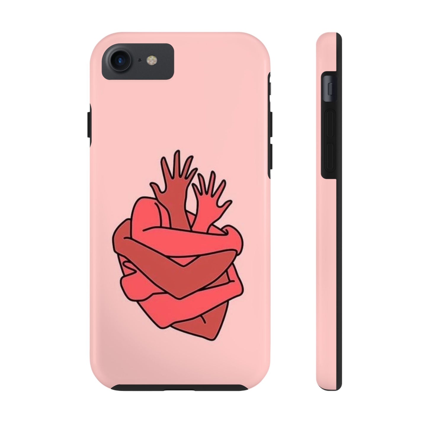 Artistic Heart Embrace Phone Case