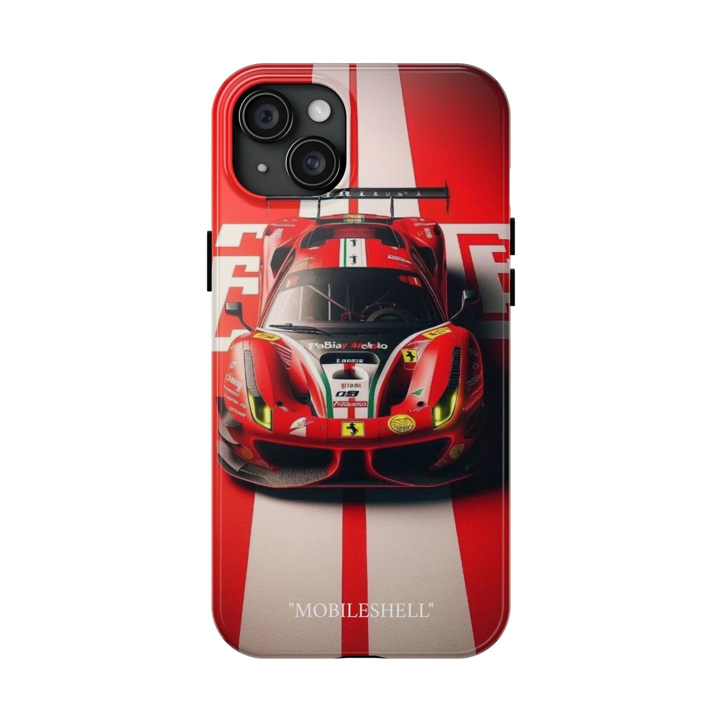 Red Ferrari tough phone case