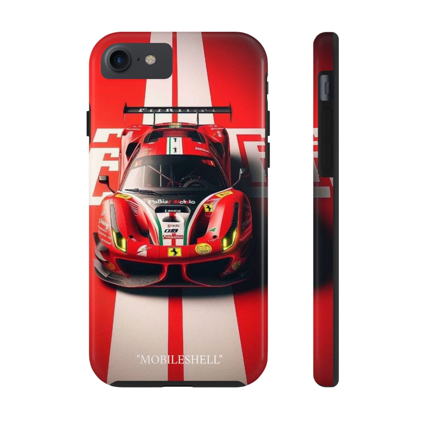 Red Ferrari tough phone case