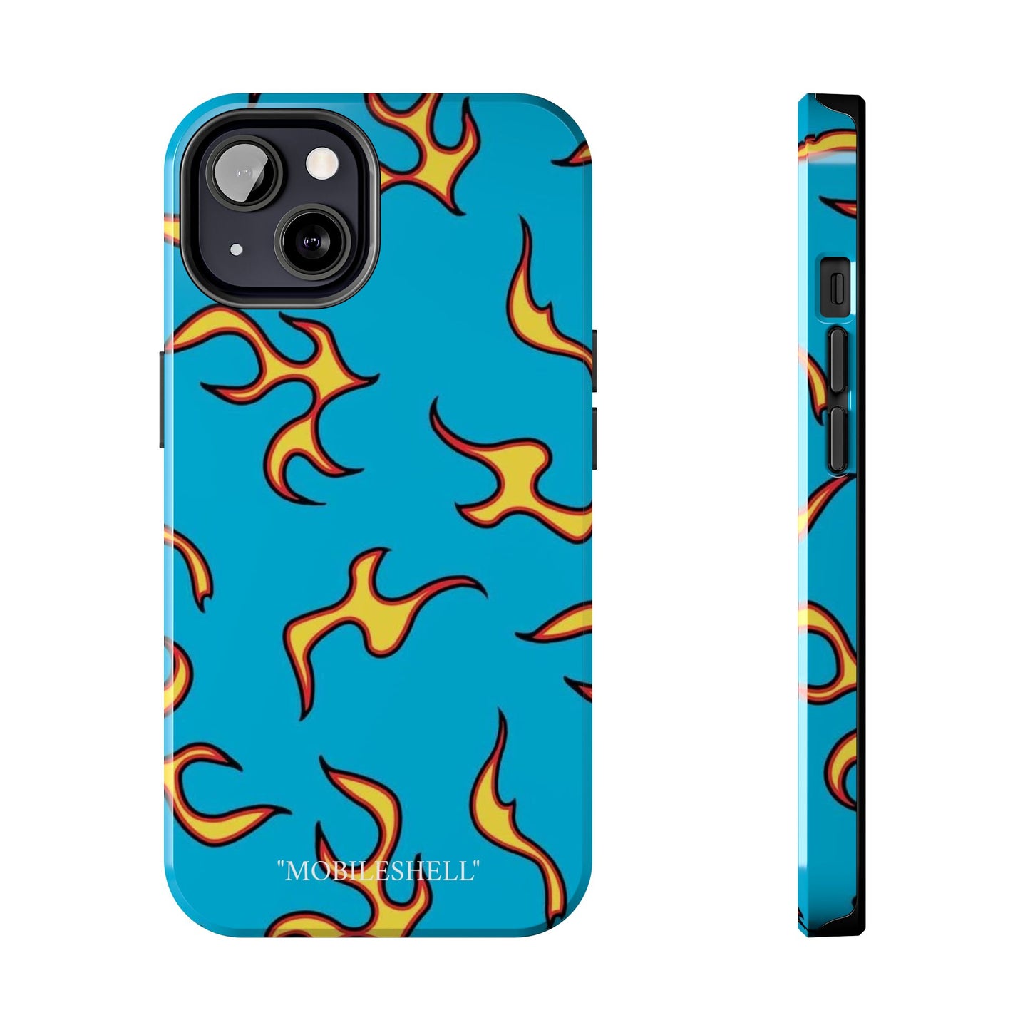 Blue Flame tough phone case