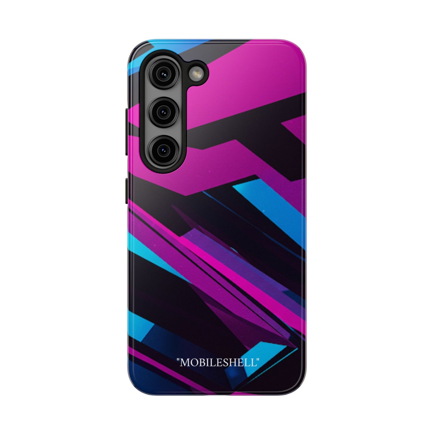 Abstract art lines pink blue tough cases