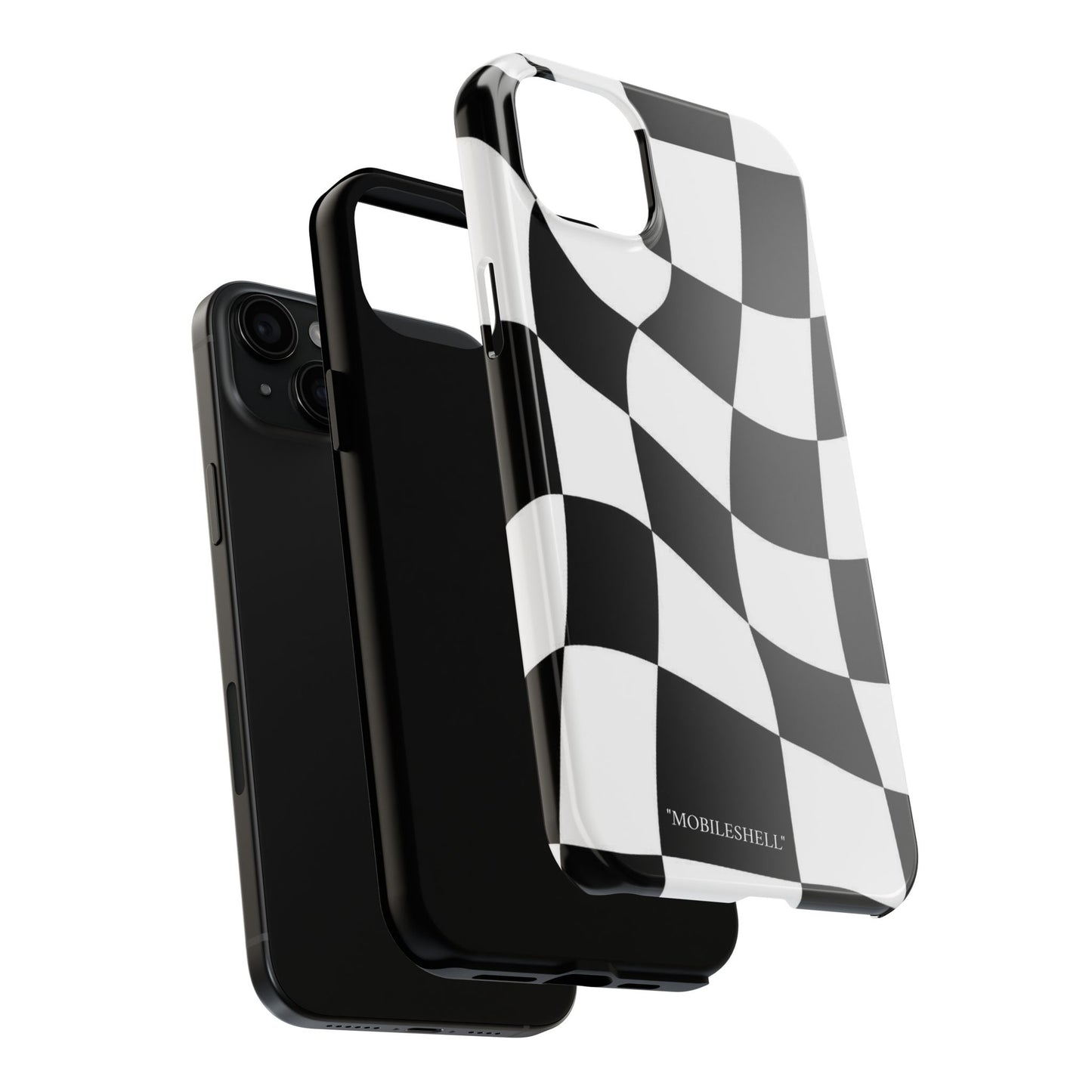 Checkers B&W tough phone case