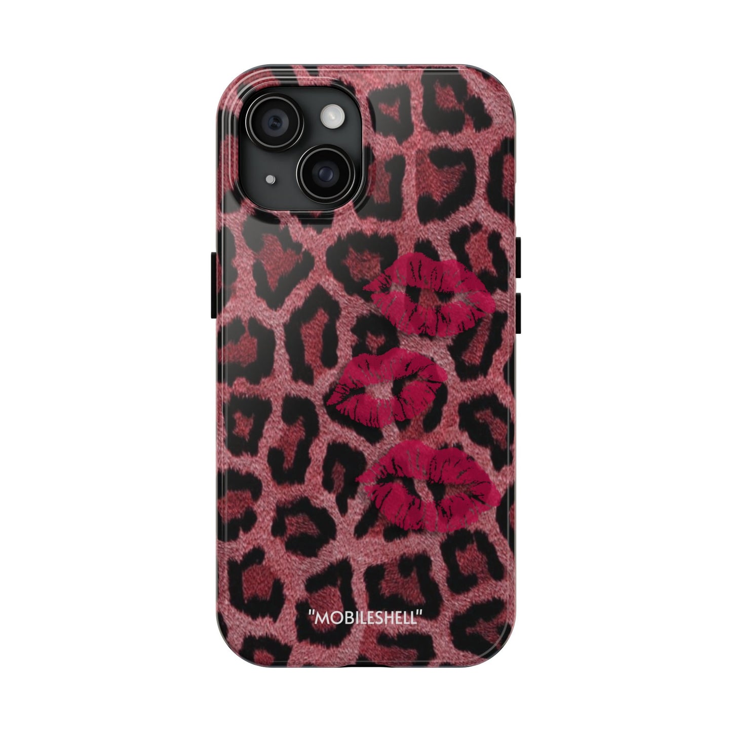 Kiss me hot pink phone case