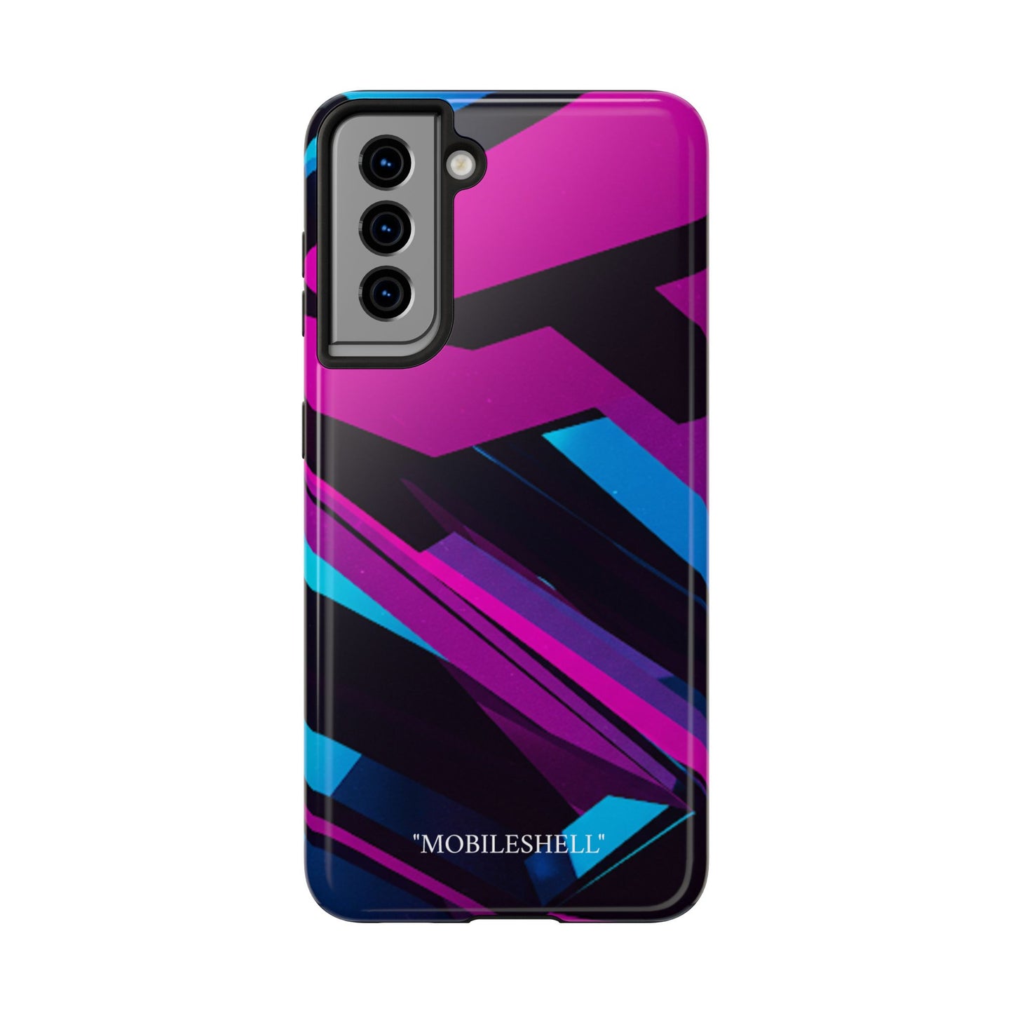 Abstract art lines pink blue tough cases