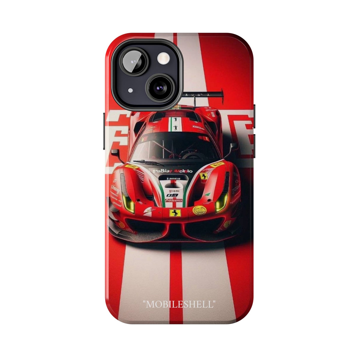 Red Ferrari tough phone case